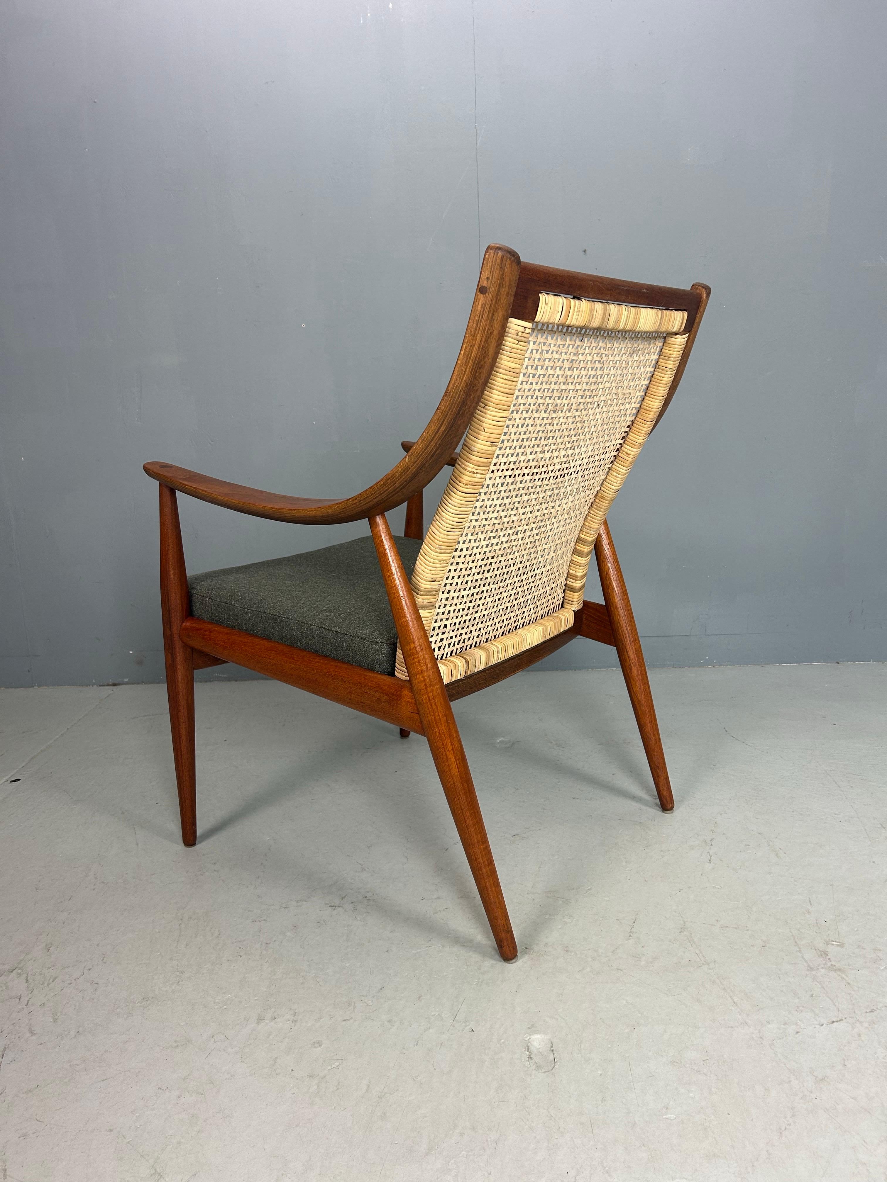 Peter Hvidt & Orla Mølgaard-Nielsen FD146 Sillón con respaldo de caña, Dinamarca en venta 9