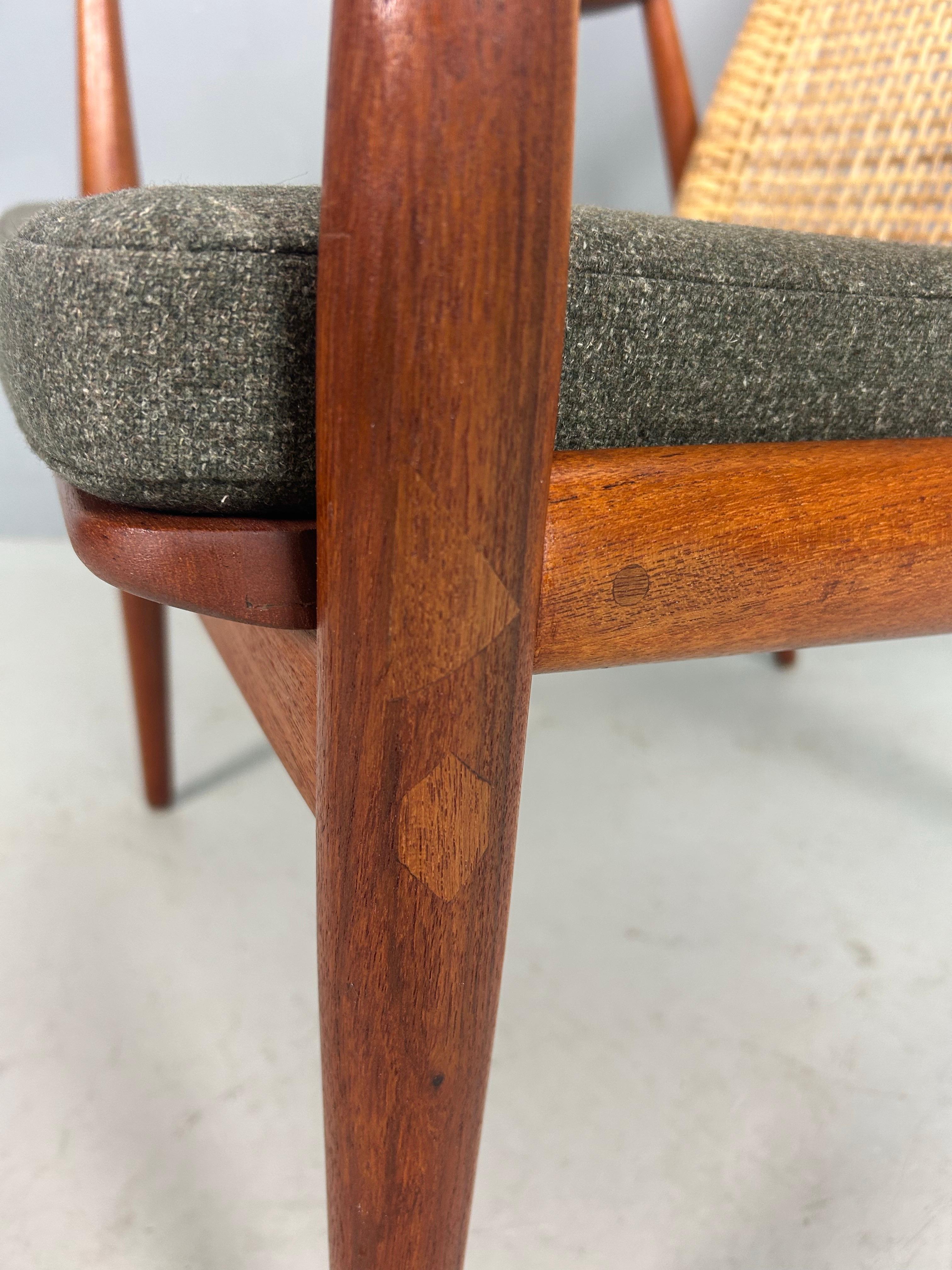 Peter Hvidt & Orla Mølgaard-Nielsen FD146 Sillón con respaldo de caña, Dinamarca en venta 1