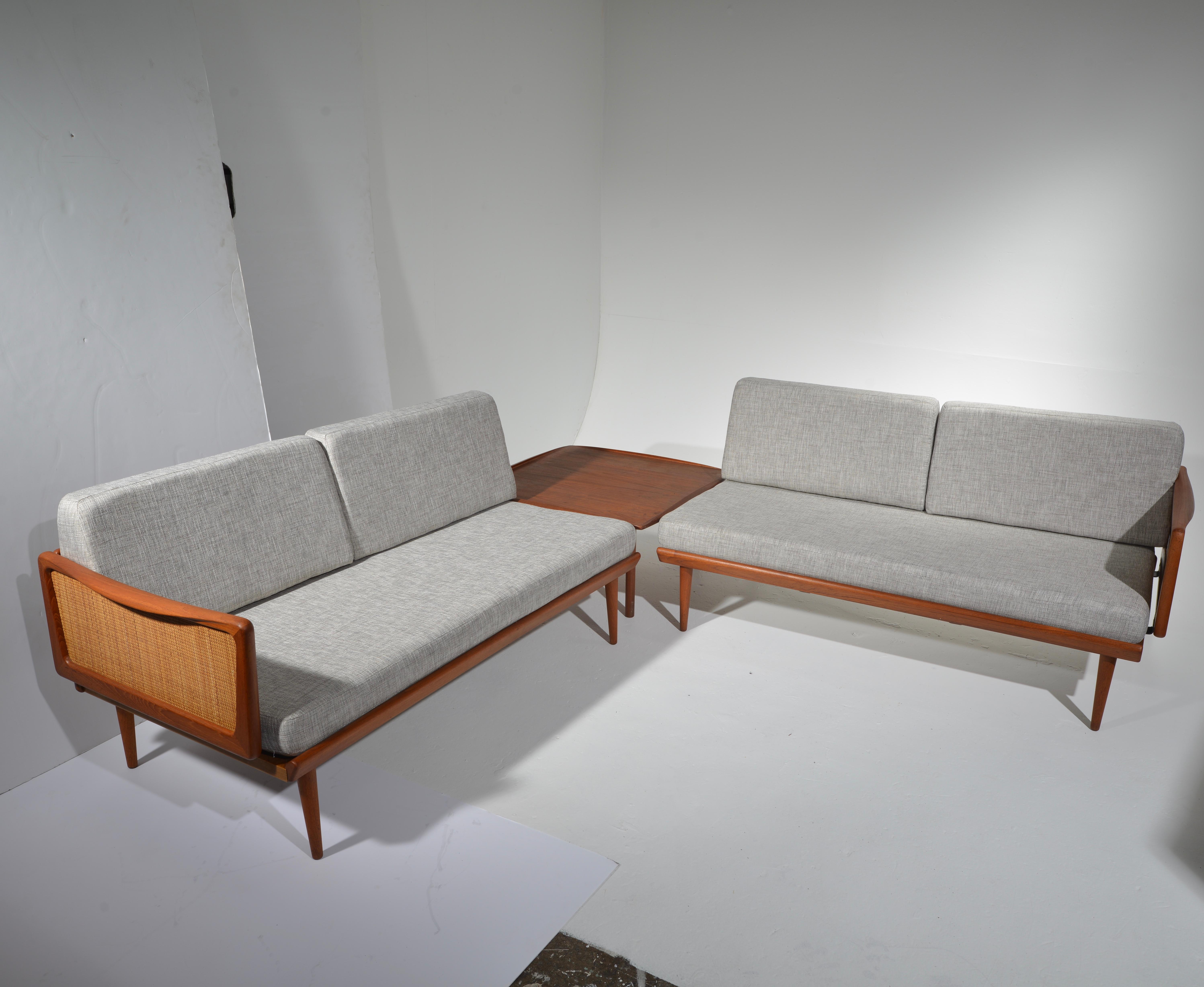 Danish Peter Hvidt & Orla Mølgaard-Nielsen FD451 2 Section Sofa and Daybed