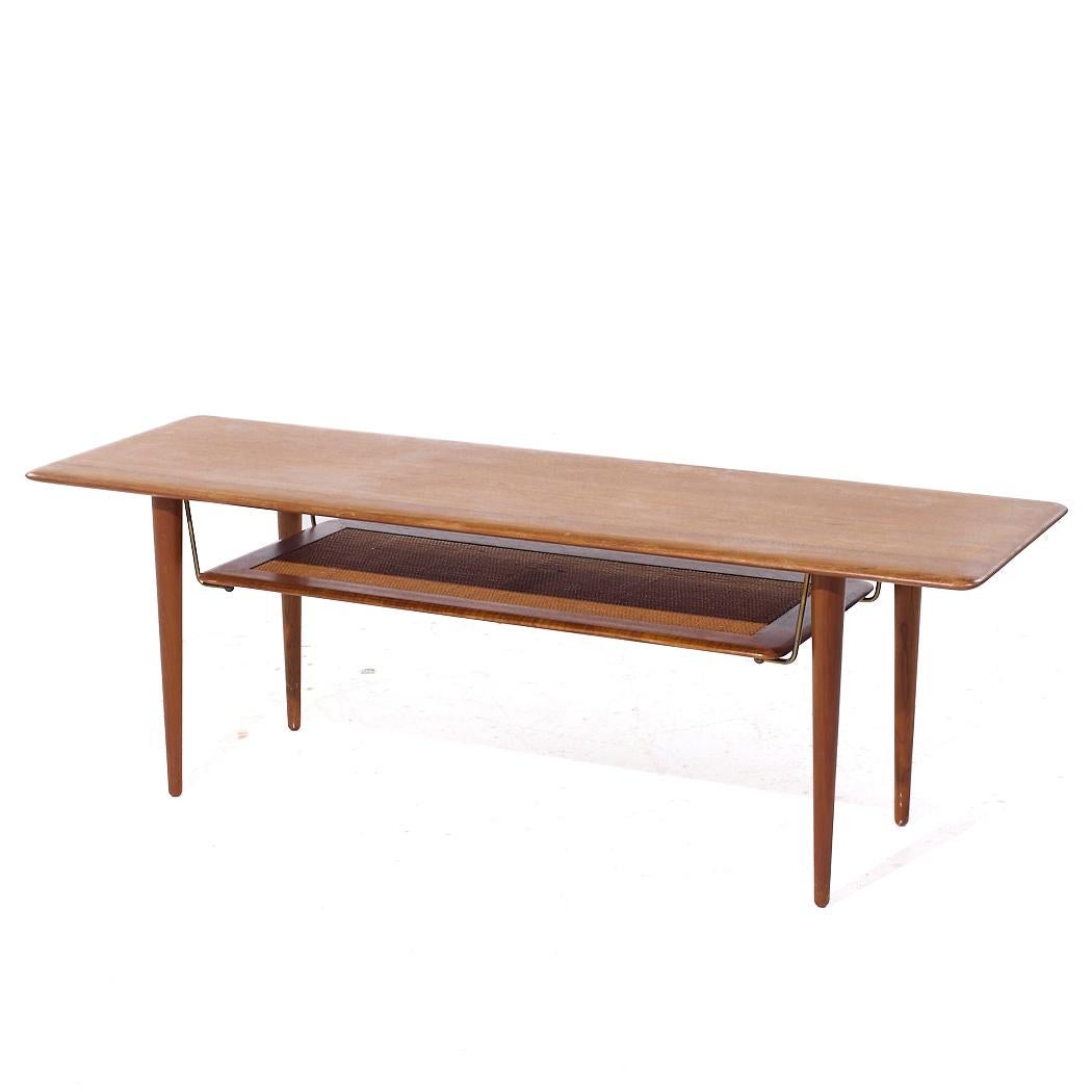 Mid-Century Modern Peter Hvidt & Orla Mølgaard-Nielsen pour France Sons FD 516 MCM Table basse en teck en vente