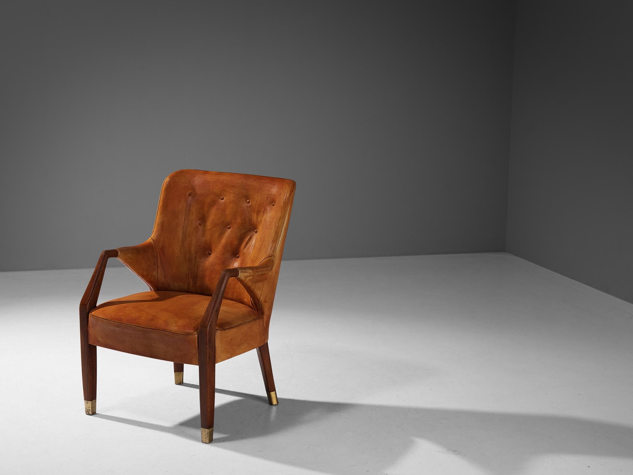 Peter Hvidt & Orla Mølgaard-Nielsen for Gustav Bertelsen Lounge Chair  For Sale 2