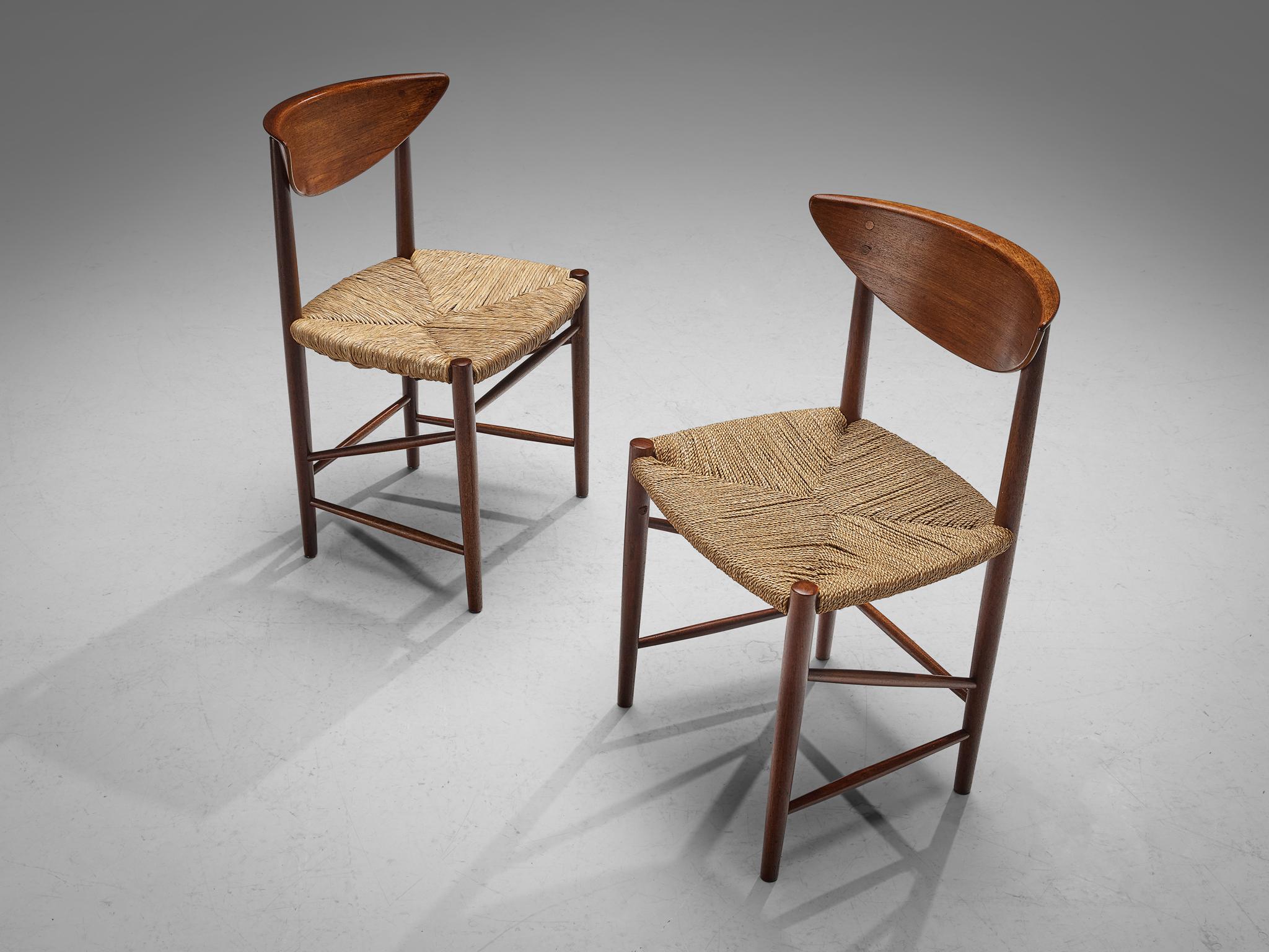 Danish Peter Hvidt & Orla Mølgaard-Nielsen for Søborg Pair of Dining Chairs in Teak