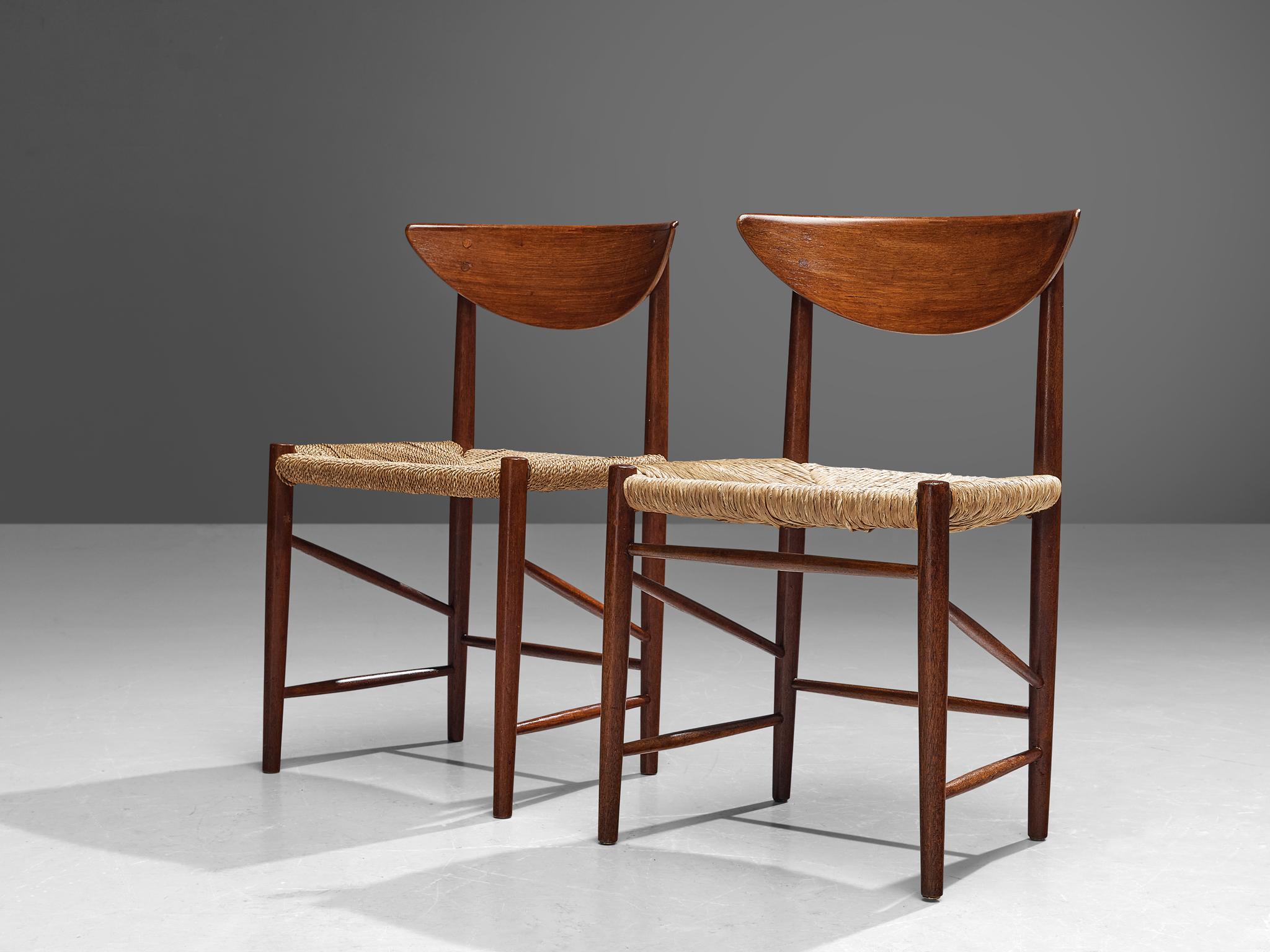 Peter Hvidt & Orla Mølgaard-Nielsen for Søborg Pair of Dining Chairs in Teak 2