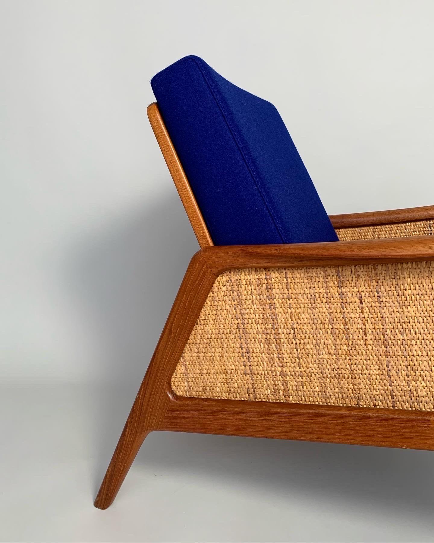 Peter Hvidt & Orla Mølgaard-Nielsen Lounge Chair FD-151 Teak Cane 1