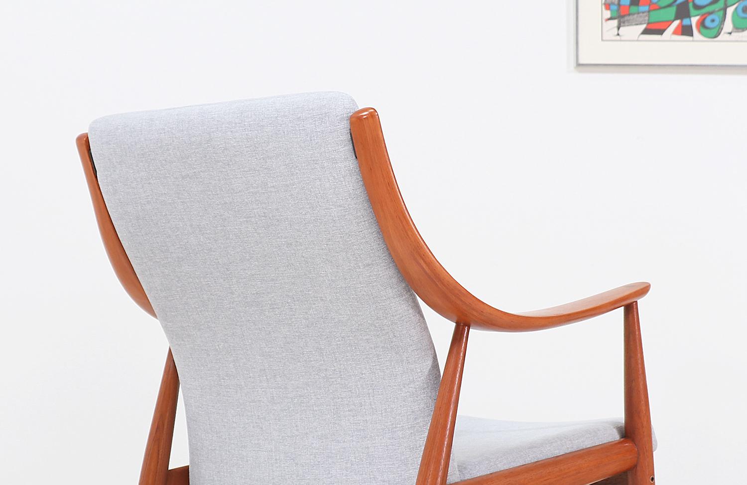 Peter Hvidt & Orla Mølgaard-Nielsen Lounge Chairs for France & Søn For Sale 4