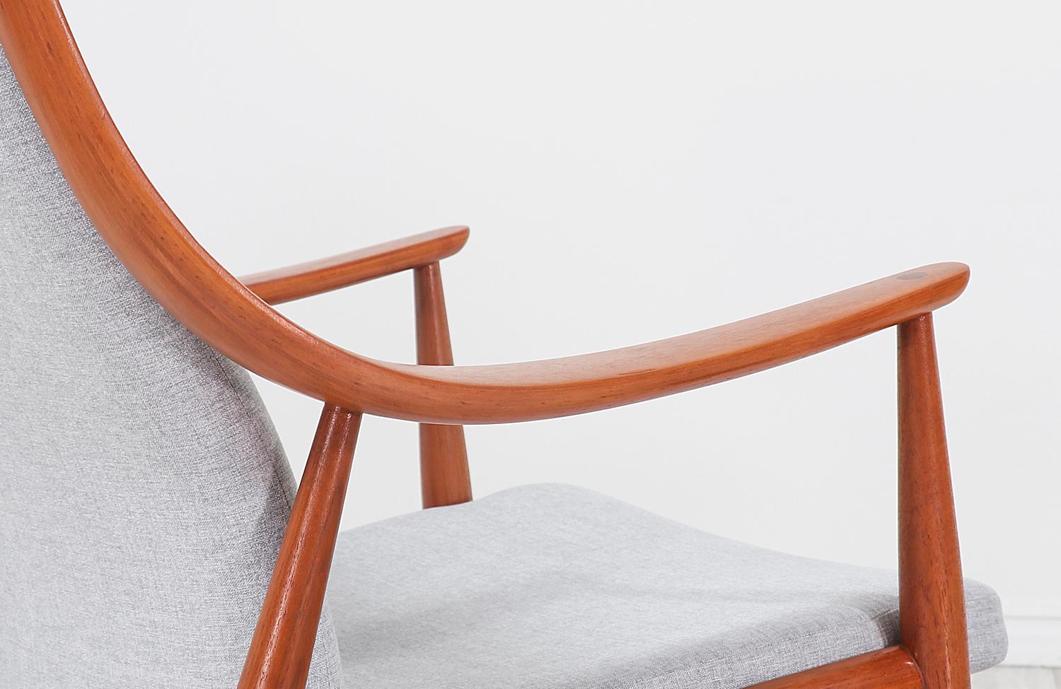 Peter Hvidt & Orla Mølgaard-Nielsen Lounge Chairs for France & Søn For Sale 5