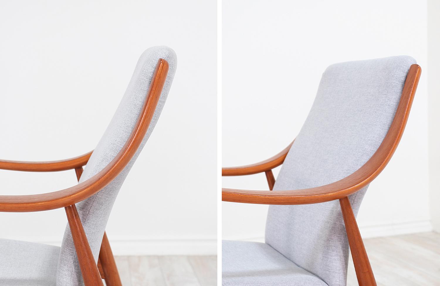 Peter Hvidt & Orla Mølgaard-Nielsen Lounge Chairs for France & Søn For Sale 6