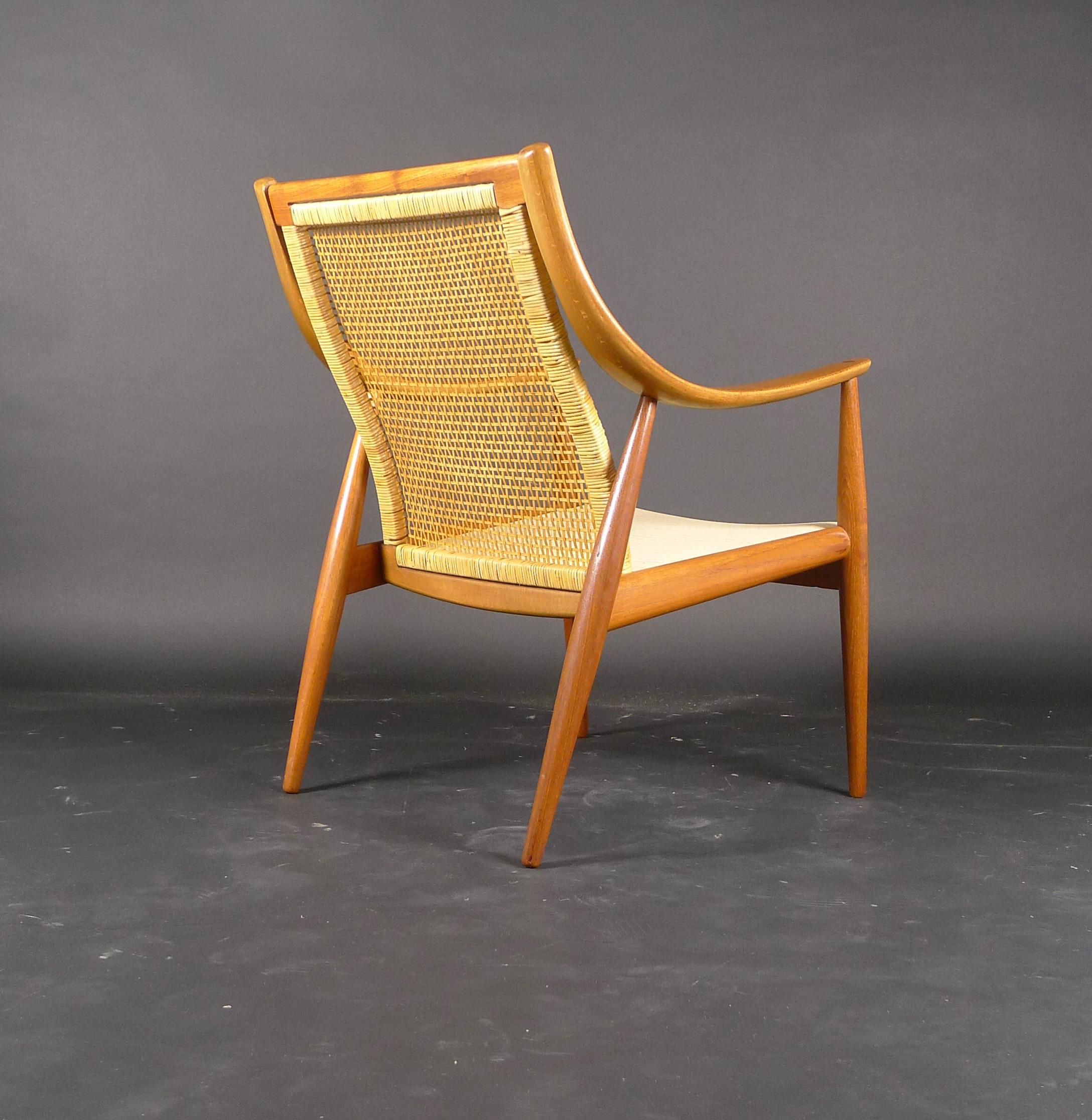 Peter Hvidt & Orla Mølgaard-Nielsen, Model 146 Easy Chair, France & Son, 1950s In Good Condition In Wargrave, Berkshire