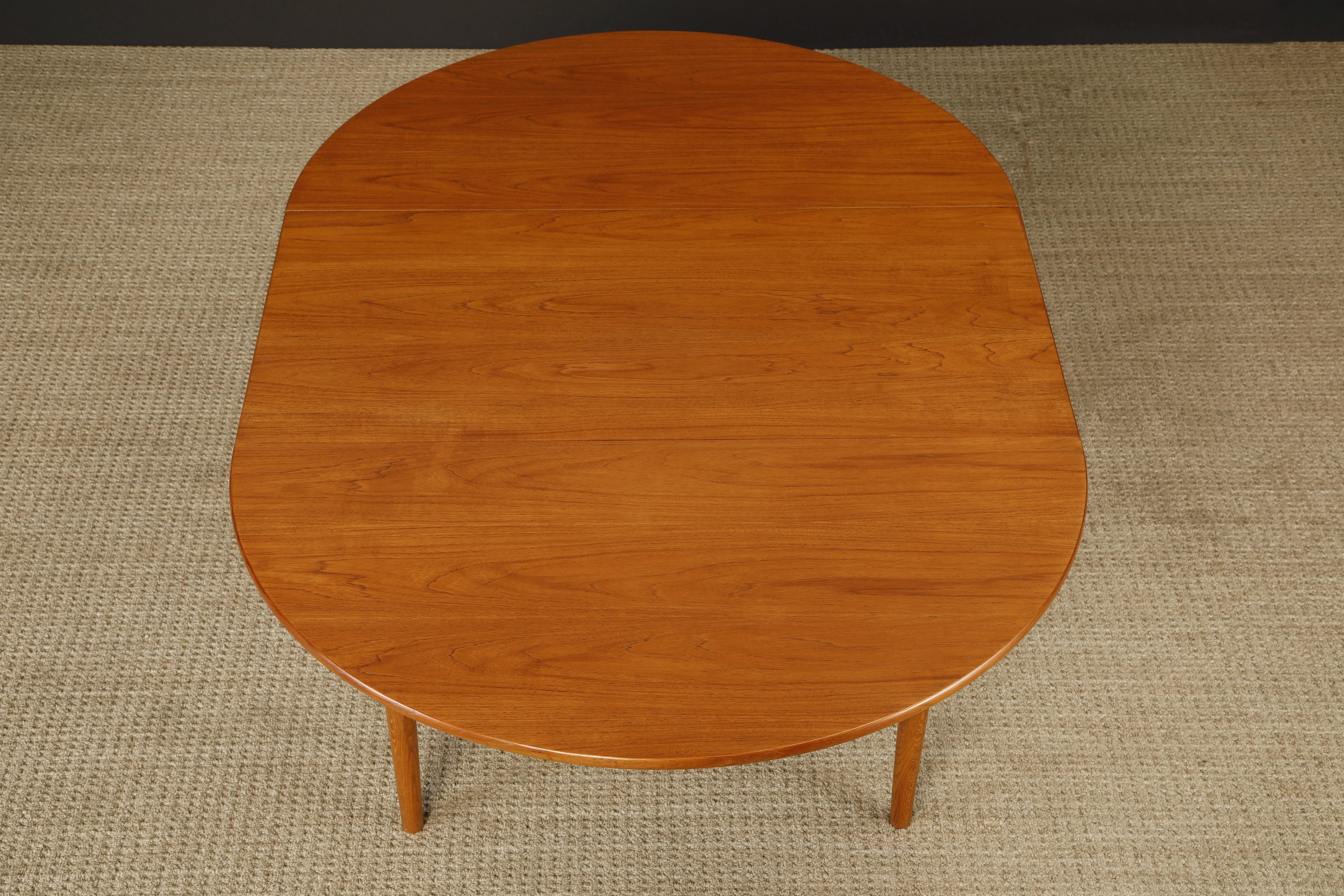 Peter Hvidt & Orla Mølgaard-Nielsen Model 311 Extendable Dining Table, 1950s For Sale 5