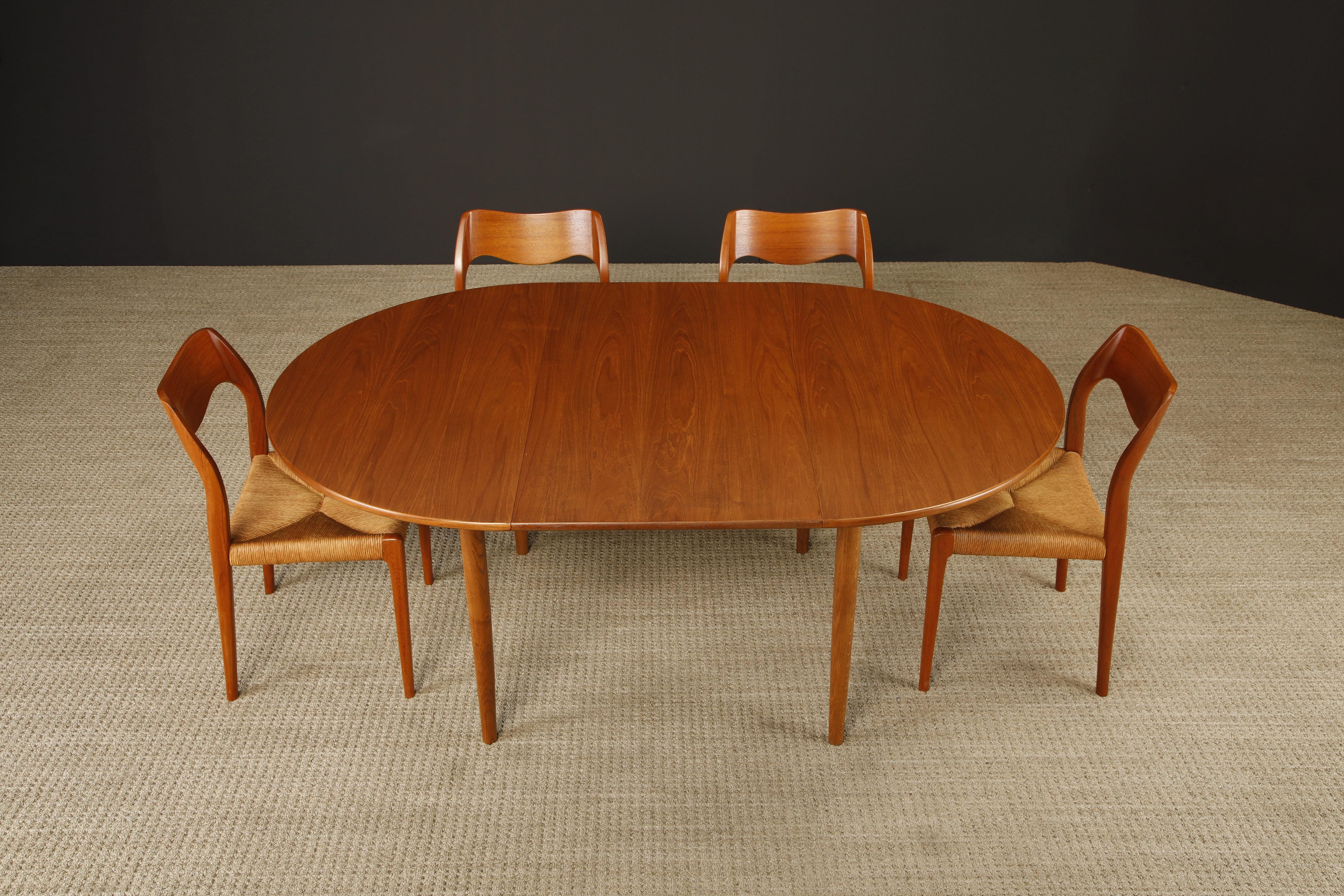 Peter Hvidt & Orla Mølgaard-Nielsen Model 311 Extendable Dining Table, 1950s For Sale 6