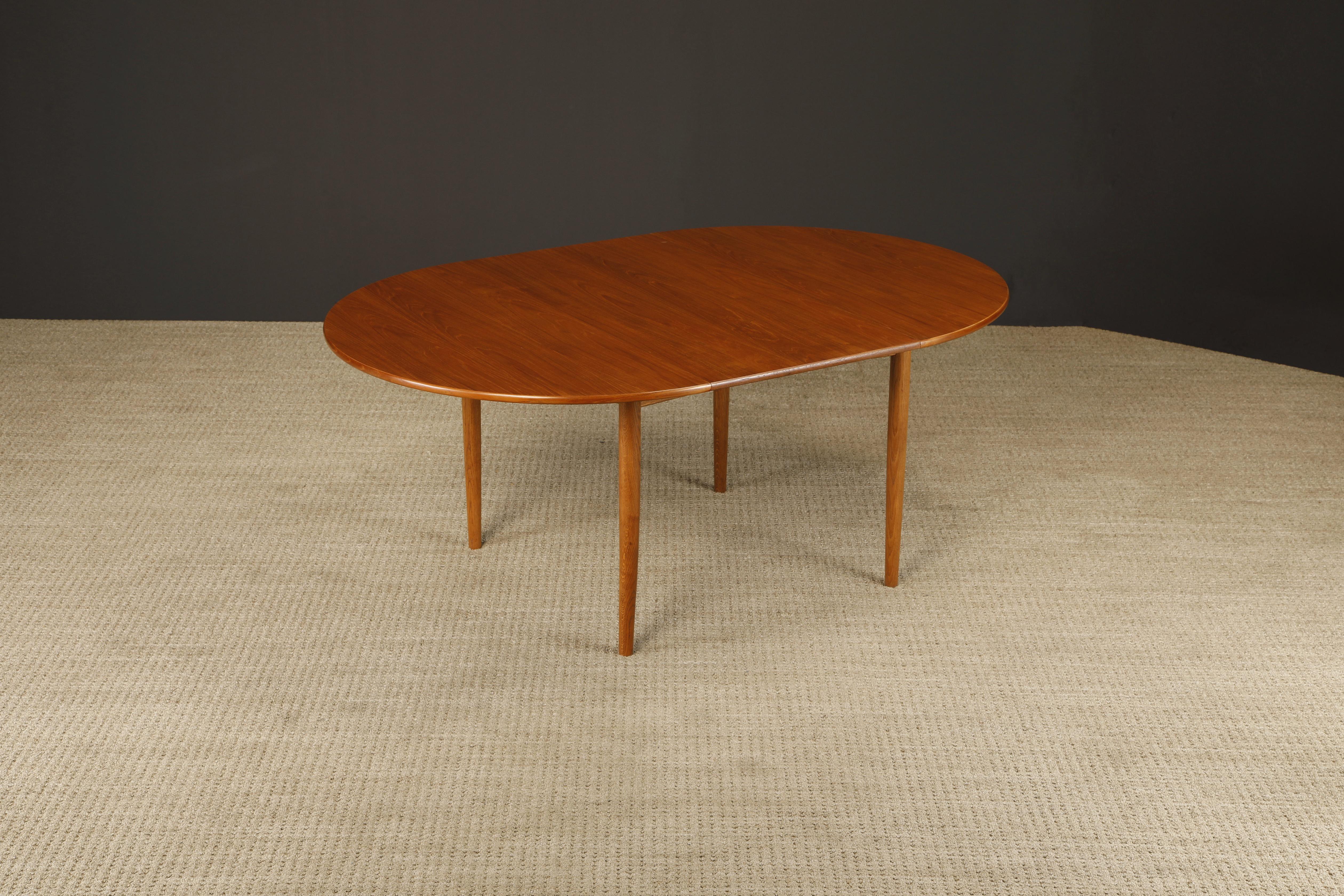 Peter Hvidt & Orla Mølgaard-Nielsen Model 311 Extendable Dining Table, 1950s In Excellent Condition For Sale In Los Angeles, CA