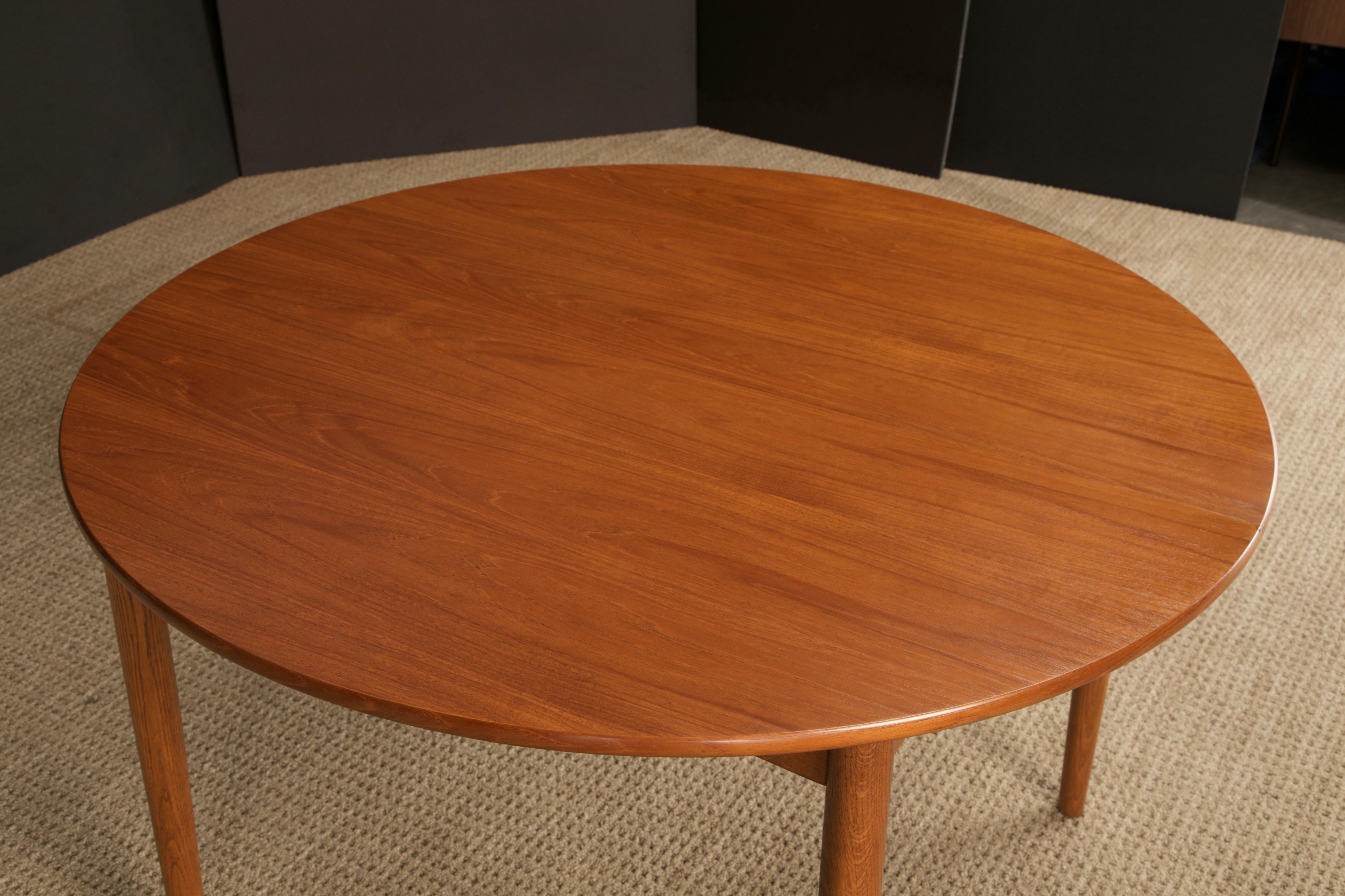 Teak Peter Hvidt & Orla Mølgaard-Nielsen Model 311 Extendable Dining Table, 1950s For Sale