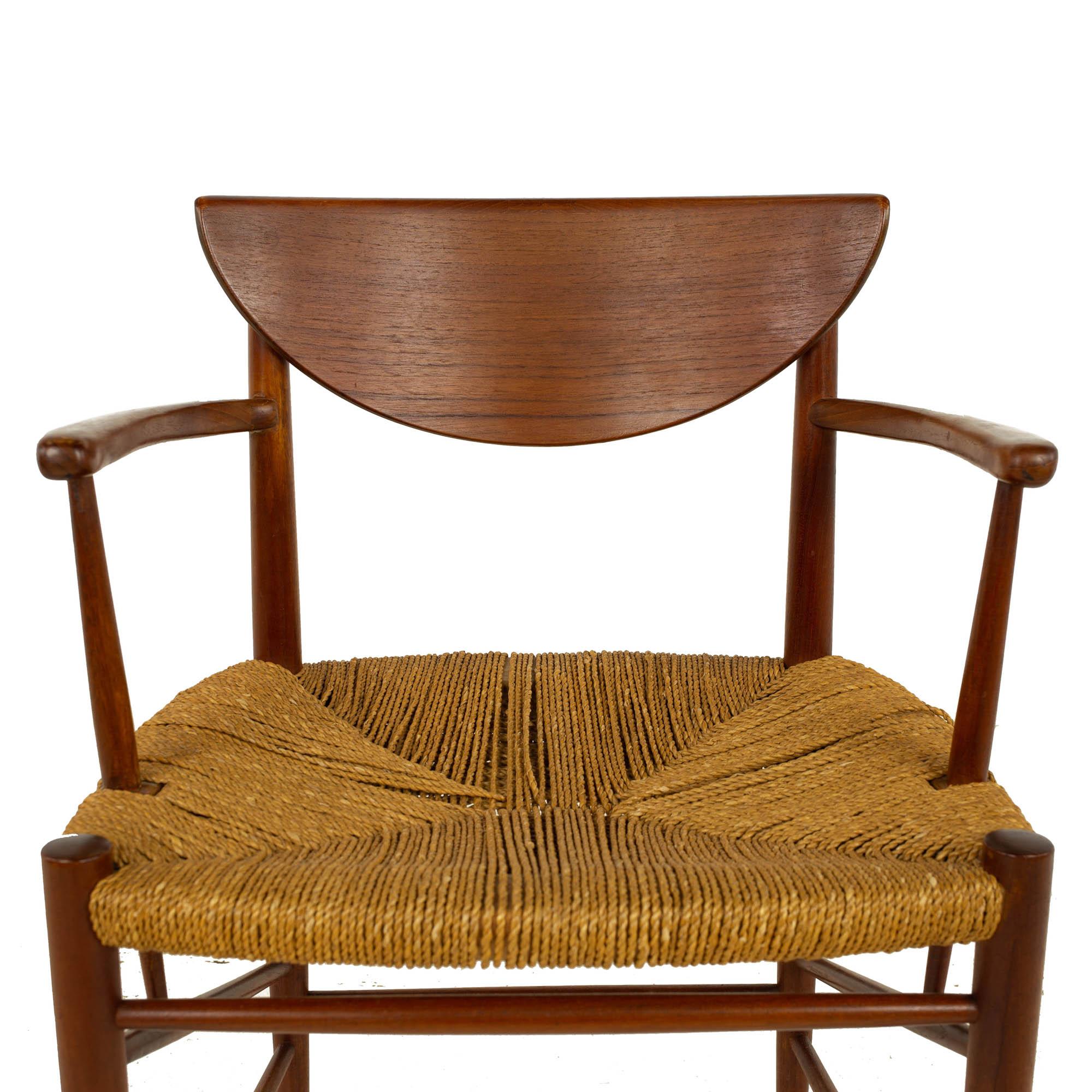 Peter Hvidt Orla Mølgaard Nielsen Model 316 for Soborg MCM Teak Dining Chairs 6 9