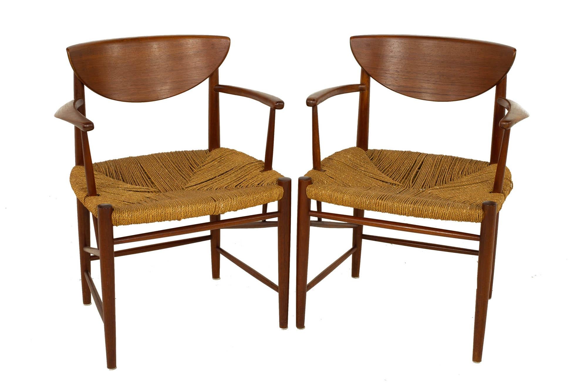 Peter Hvidt Orla Mølgaard Nielsen Model 316 for Soborg MCM Teak Dining Chairs 6 1