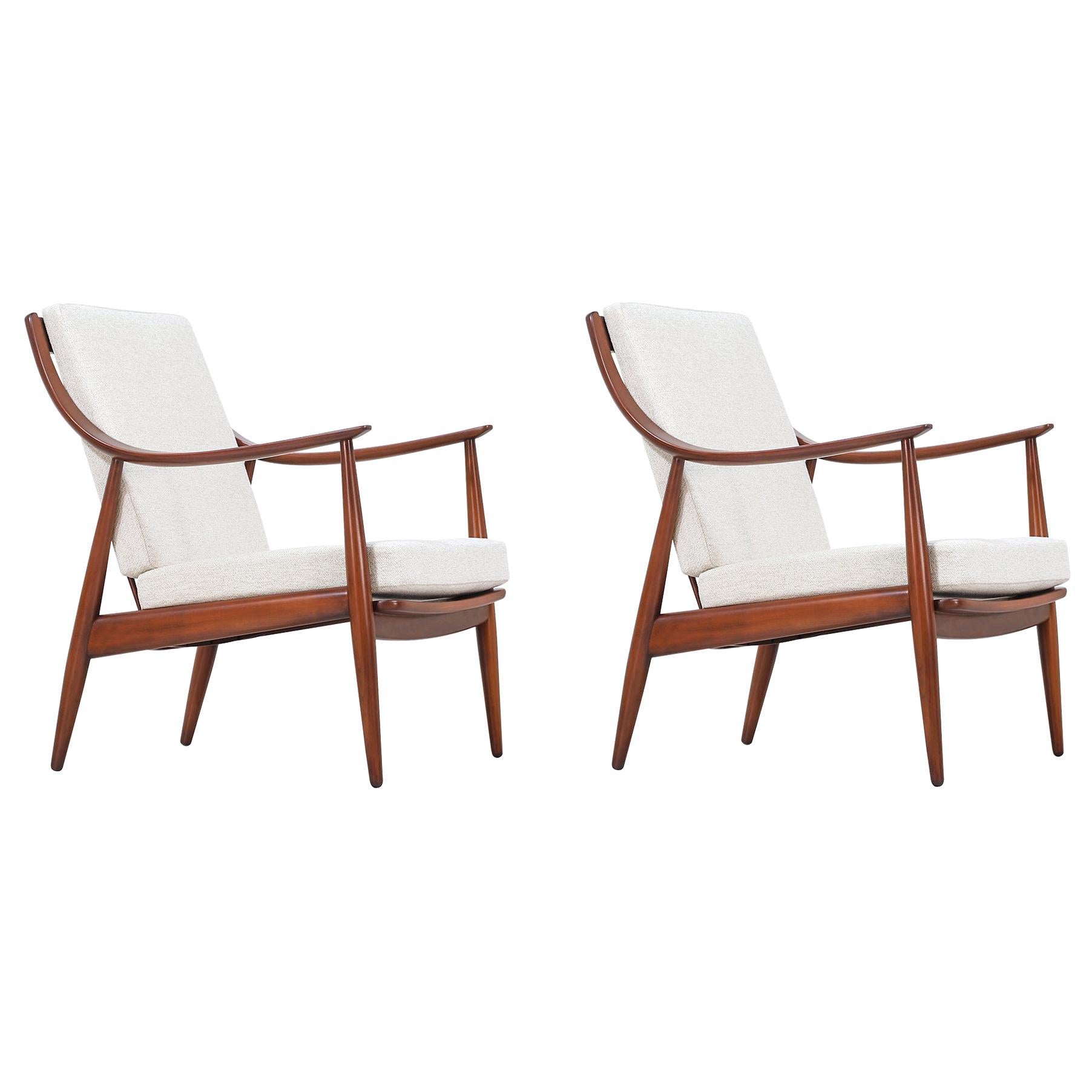 Peter Hvidt & Orla Mølgaard-Nielsen Model FD-146 Lounge Chairs