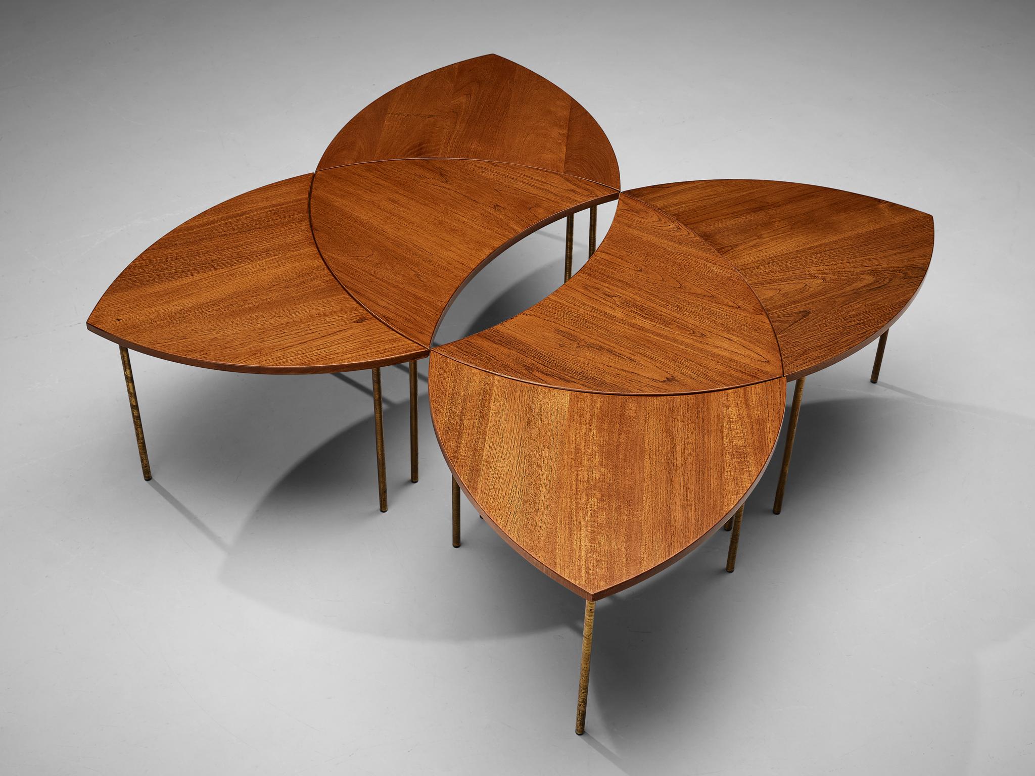 Mid-Century Modern Peter Hvidt & Orla Mølgaard Nielsen Modular Coffee Table Model '523'