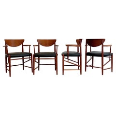 Peter Hvidt & Orla Mølgaard Nielsen No. 317 Armchairs, Set of Four
