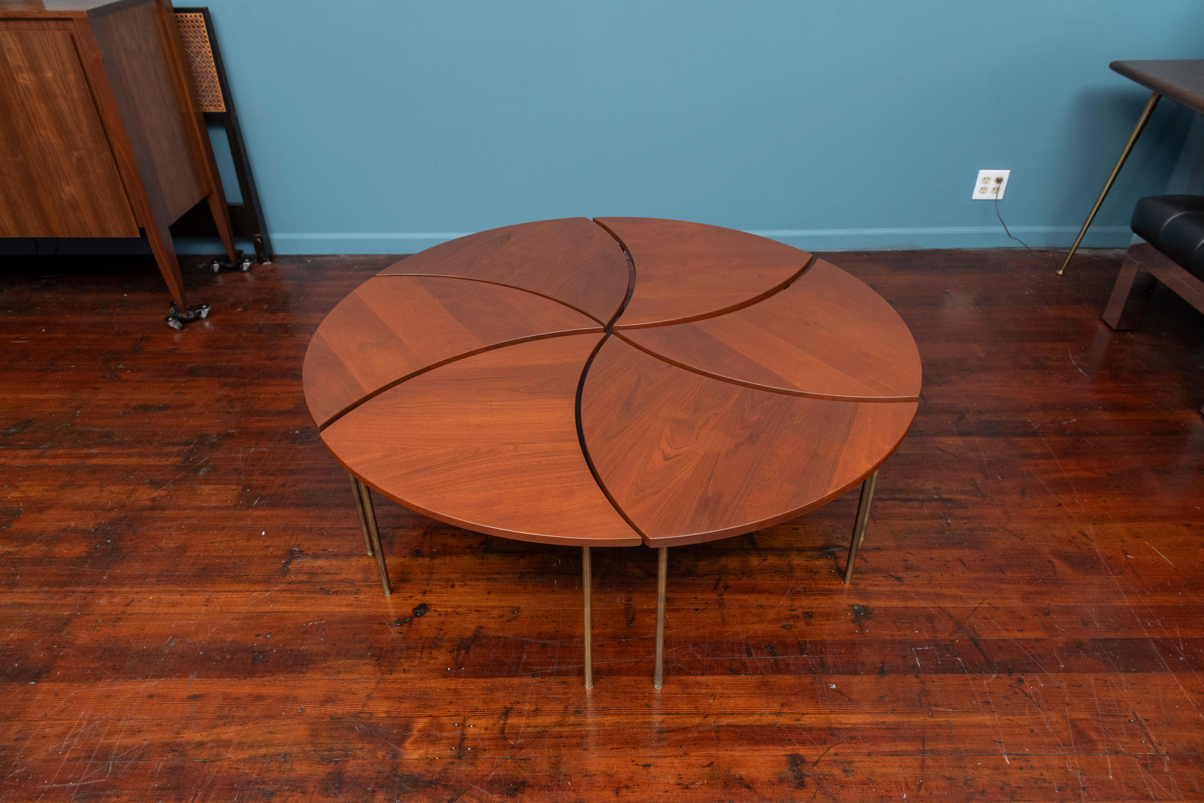 Danish Peter Hvidt & Orla Mølgaard-Nielsen Pinwheel Coffee Table, Model 523