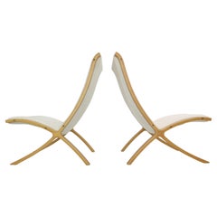 Peter Hvidt & Orla Mølgaard-Nielsen Set of 2 "AX" Easy Chairs for Fritz Hansen