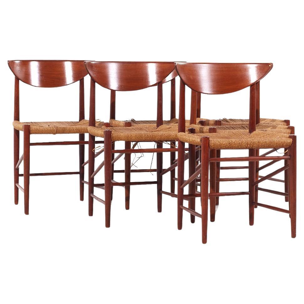 Peter Hvidt & Orla Mølgaard-Nielsen Soborg Model 316 MCM Teak Dining Chairs - 6