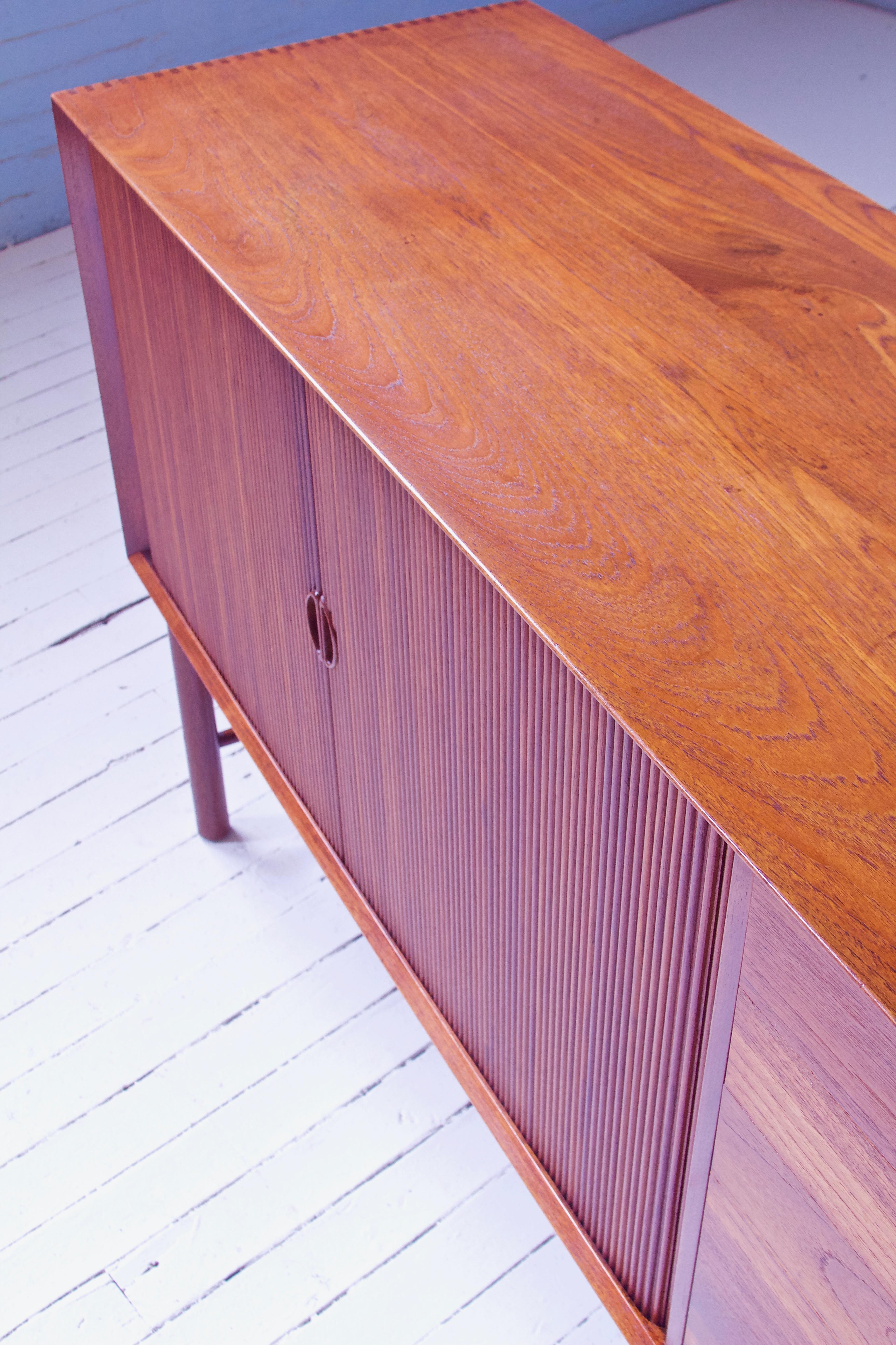 Peter Hvidt & Orla Mølgaard Nielsen Tambour Sideboard in Teak, Denmark, 1958 5