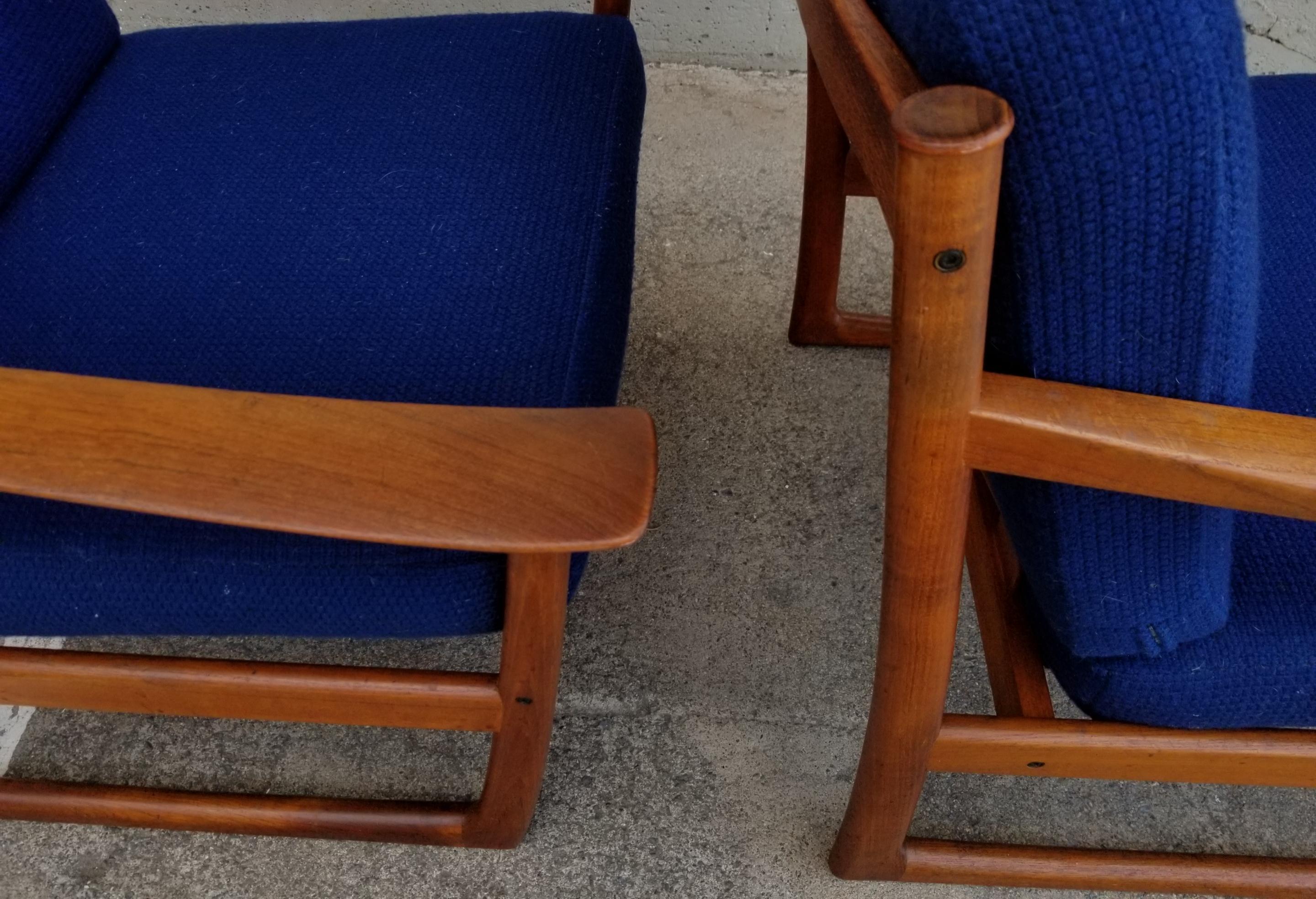 Peter Hvidt & Orla Mølgaard-Nielsen Teak Lounge Chairs 9