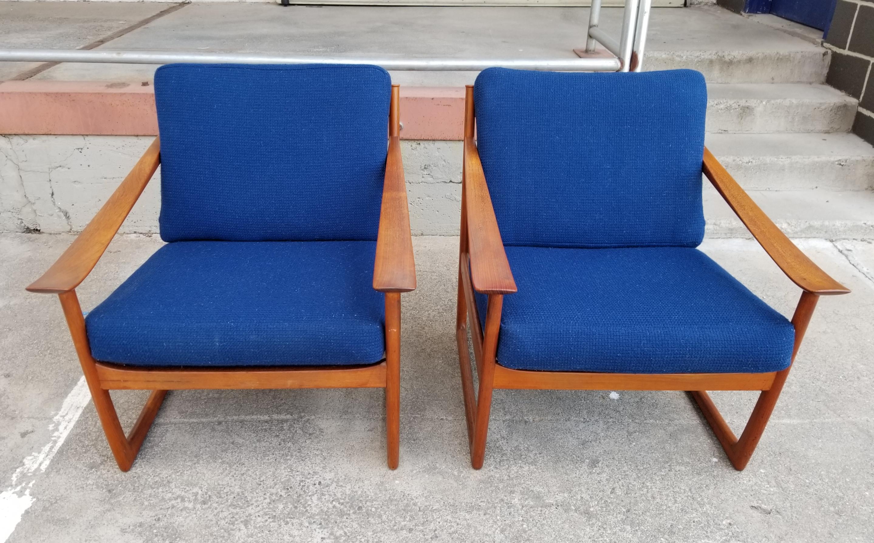 Peter Hvidt & Orla Mølgaard-Nielsen Teak Lounge Chairs 1