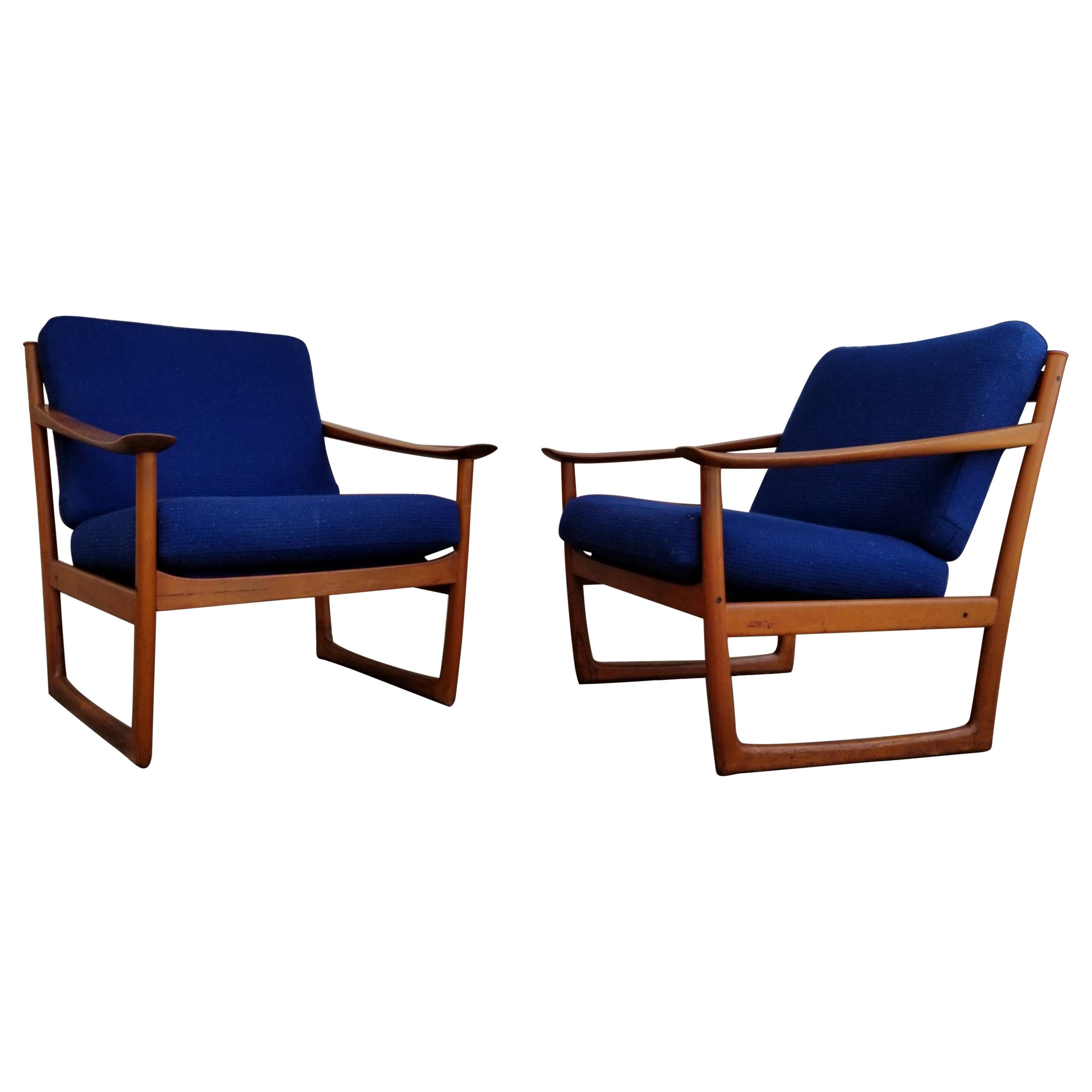 Peter Hvidt & Orla Mølgaard-Nielsen Teak Lounge Chairs