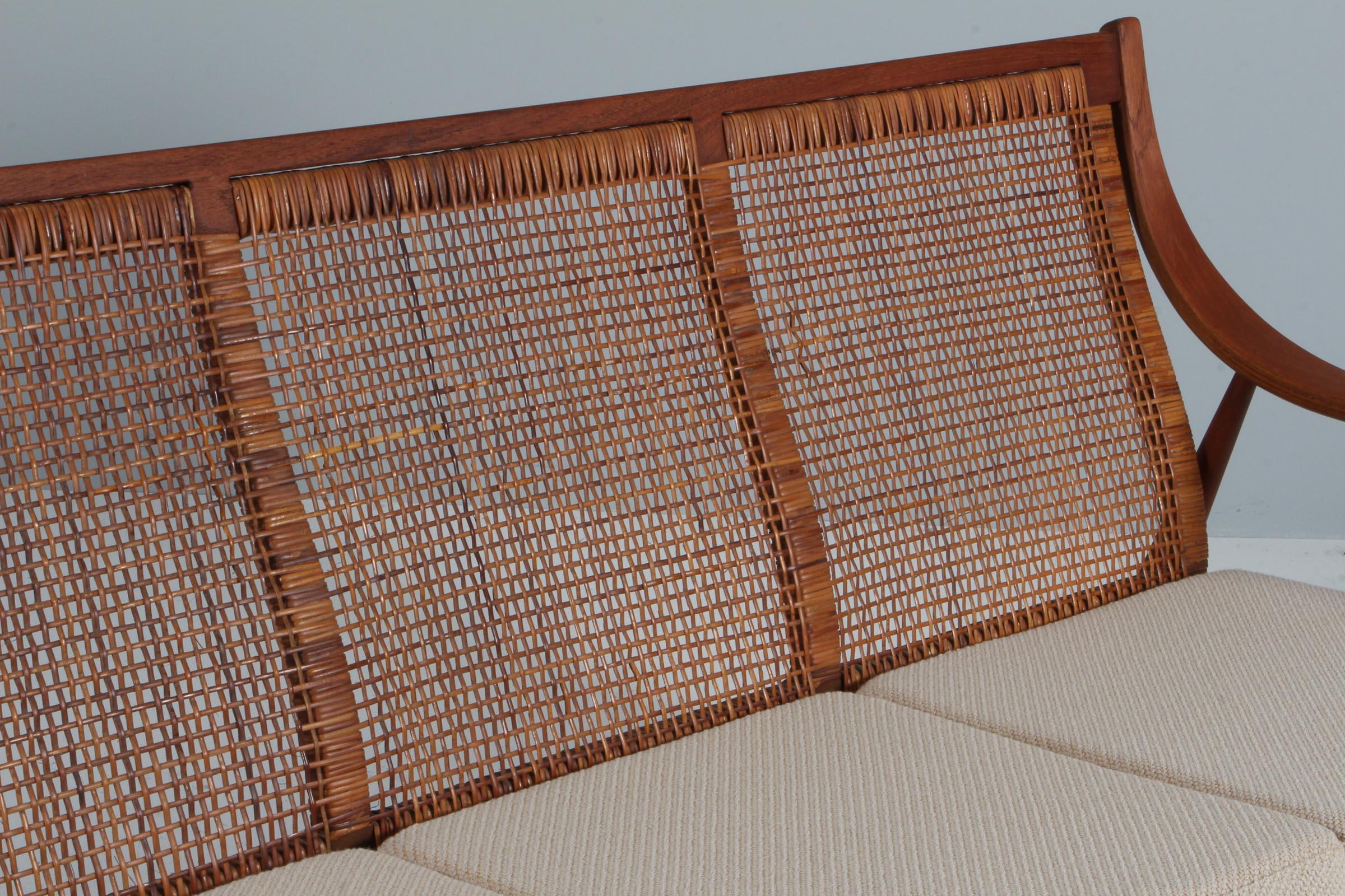 Peter Hvidt & Orla Mølgaard Nielsen, Three seat sofa, very rare In Good Condition In Esbjerg, DK