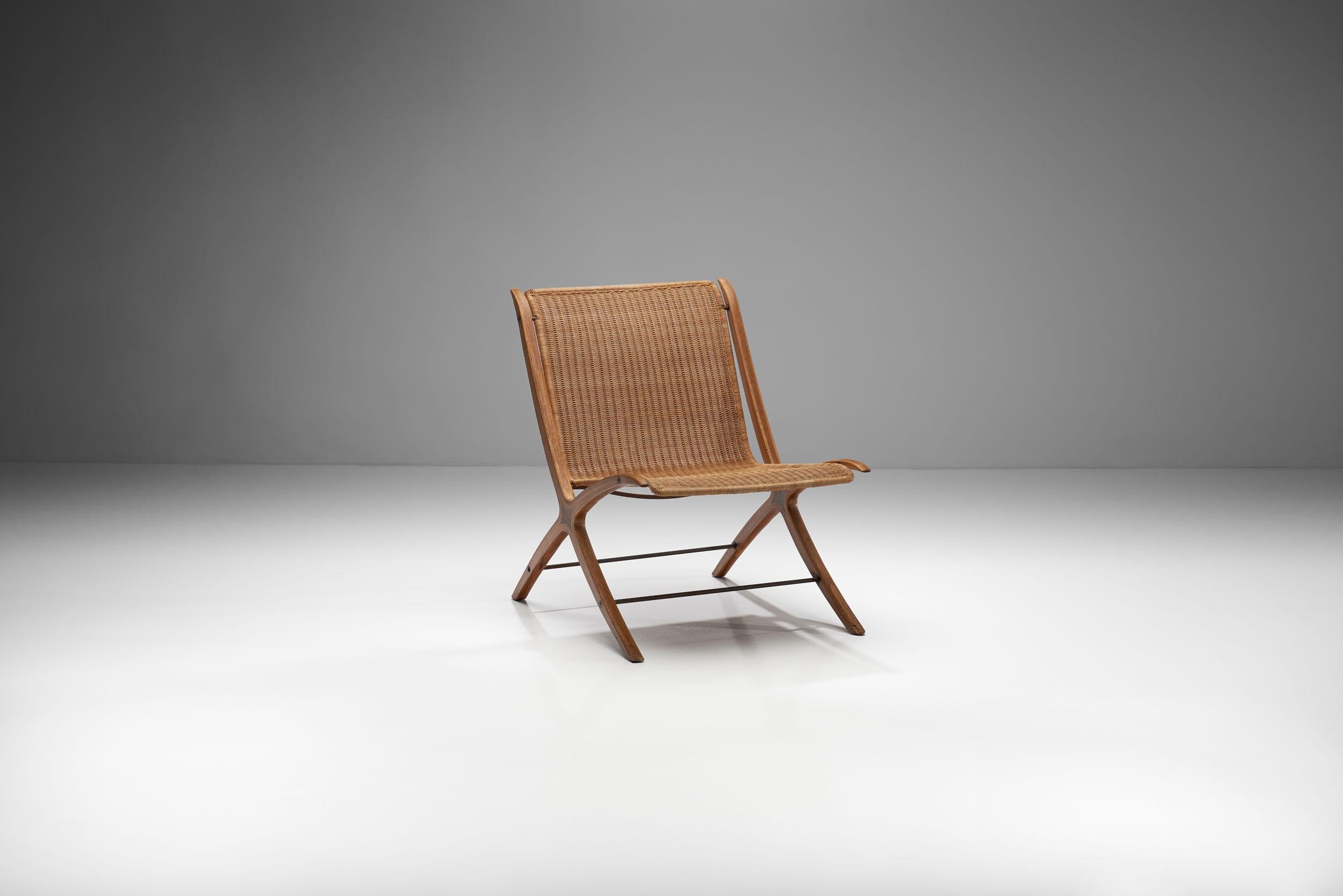 Danish Peter Hvidt & Orla Mølgaard-Nielsen 'X' Chair, Denmark, 1950-1960 