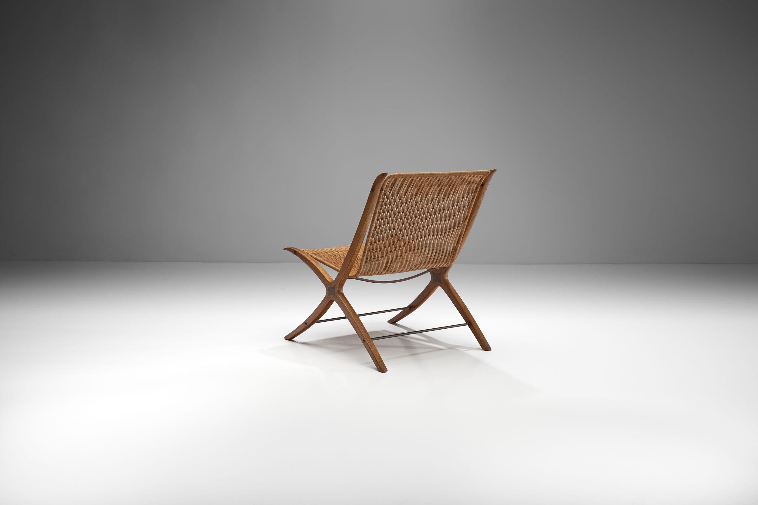 Peter Hvidt & Orla Mølgaard-Nielsen 'X' Chair, Denmark, 1950-1960  In Good Condition In Utrecht, NL