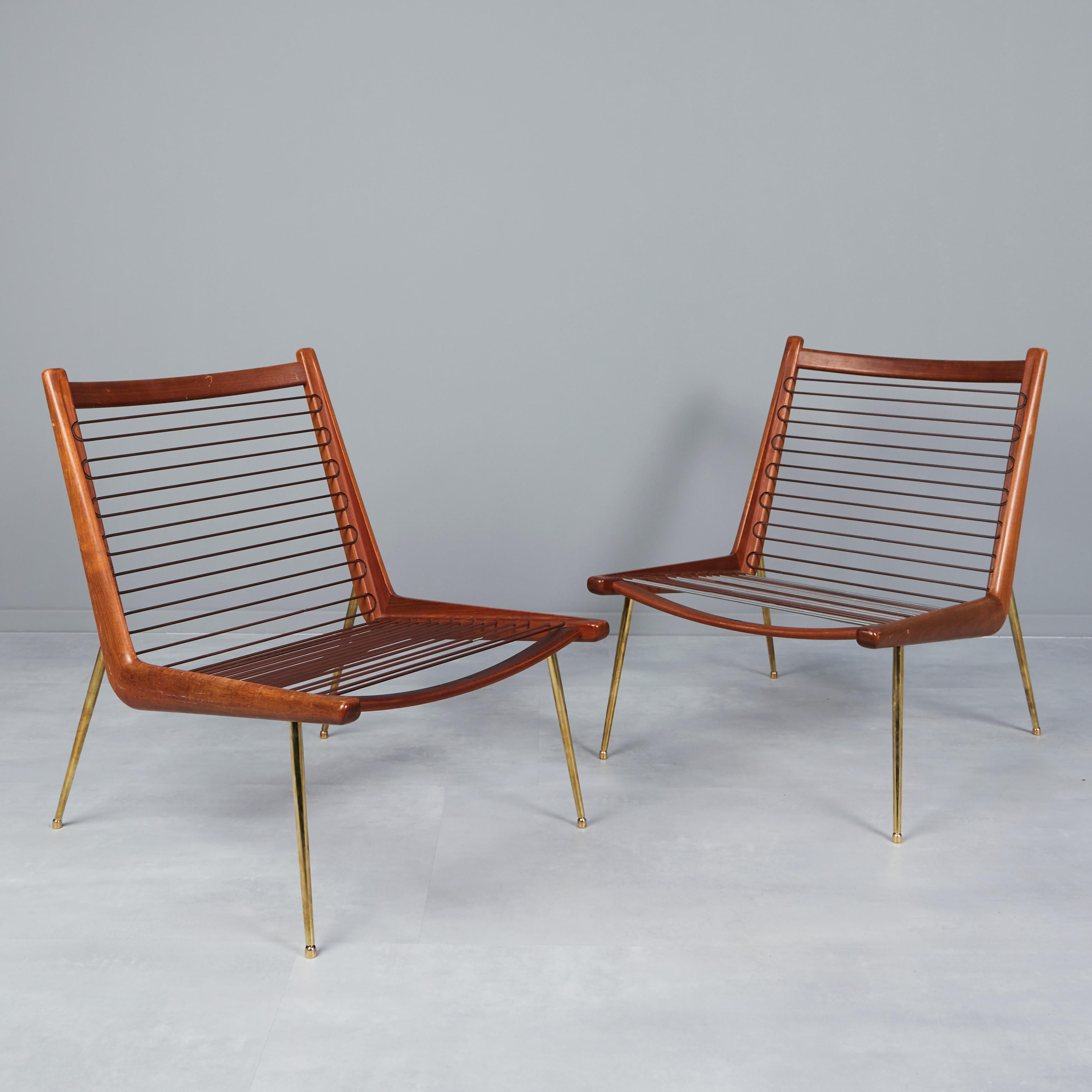 Danish PETER HVIDT & ORLA MOLGAARD armchair 'Boomerang' France & Son 1950 Denmark  For Sale