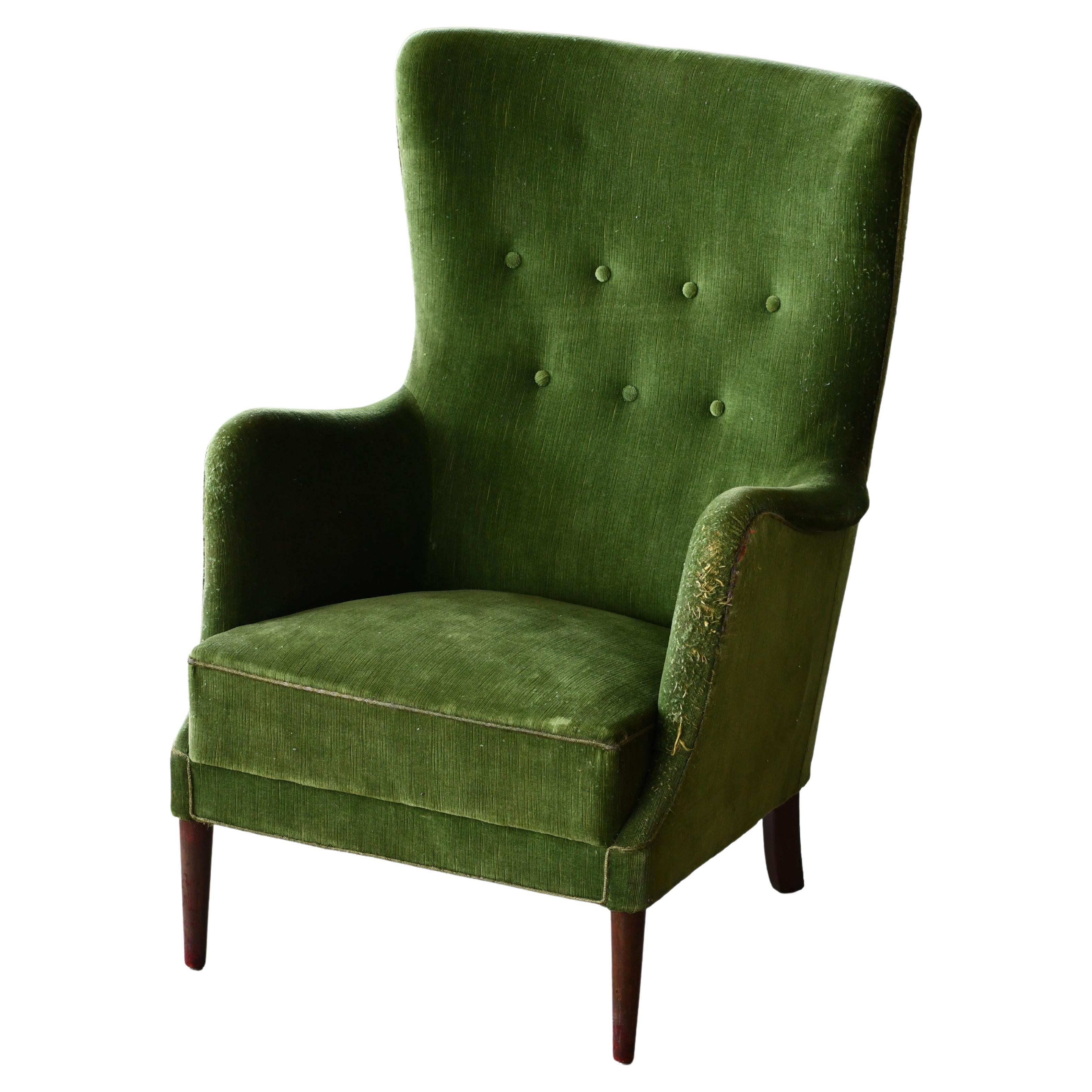 Peter Hvidt Orla Molgaard Classic Danish 1950s Lounge Chair For Sale
