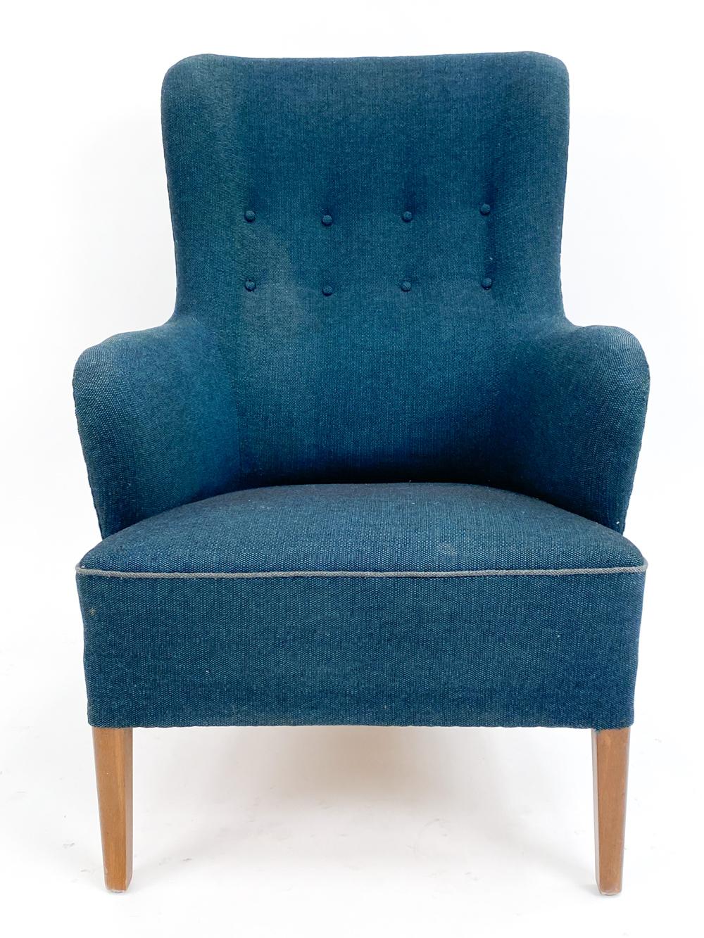 Mid-Century Modern Peter Hvidt & Orla Molgaard for Fritz Hansen Model 1748 Lounge Chair For Sale