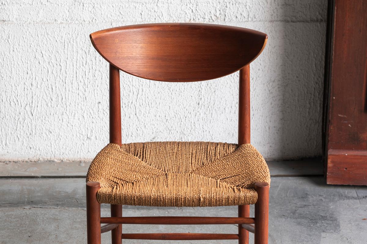 Peter Hvidt & Orla Molgaard Nielsen 2x Side Chair 'Model 316', Denmark, 1950s 2