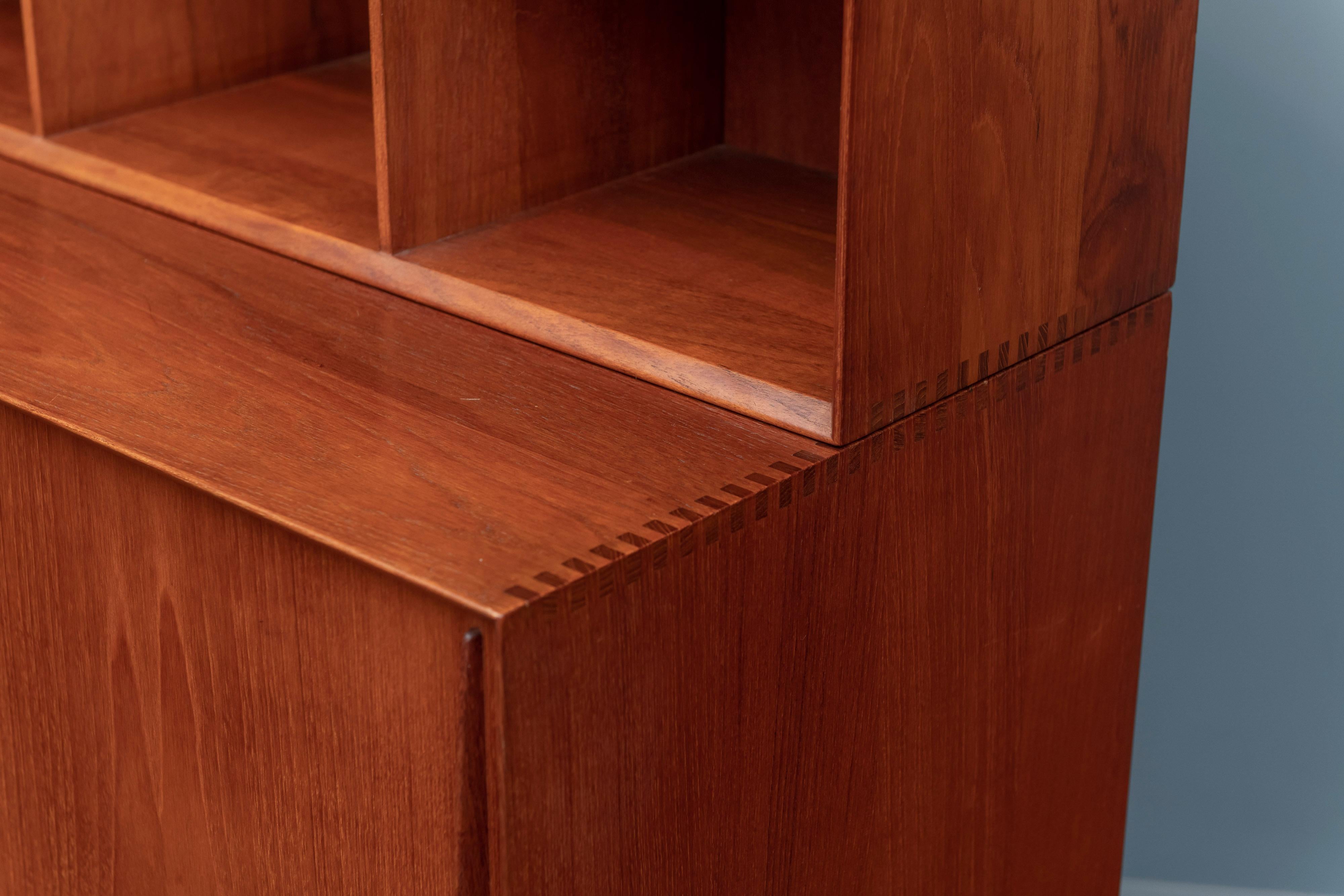 Teak Peter Hvidt & Orla Molgaard Nielsen Bookcase Cabinet