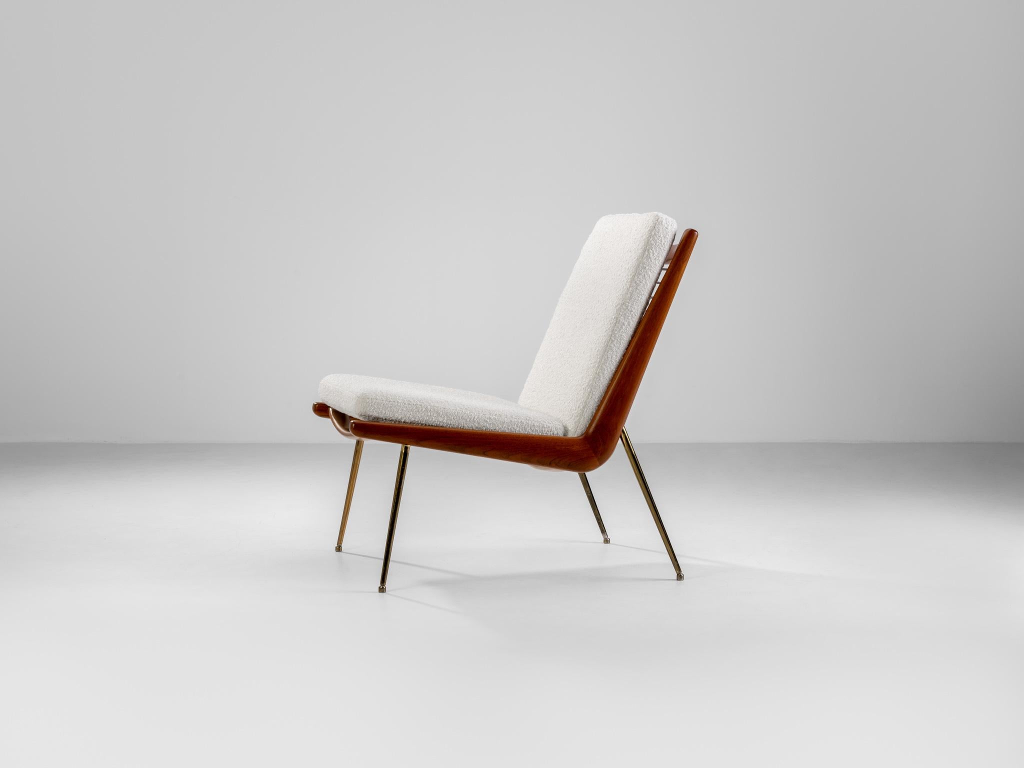 Mid-Century Modern Peter Hvidt & Orla Molgaard-Nielsen Boomerang Chair, Denmark, C1960