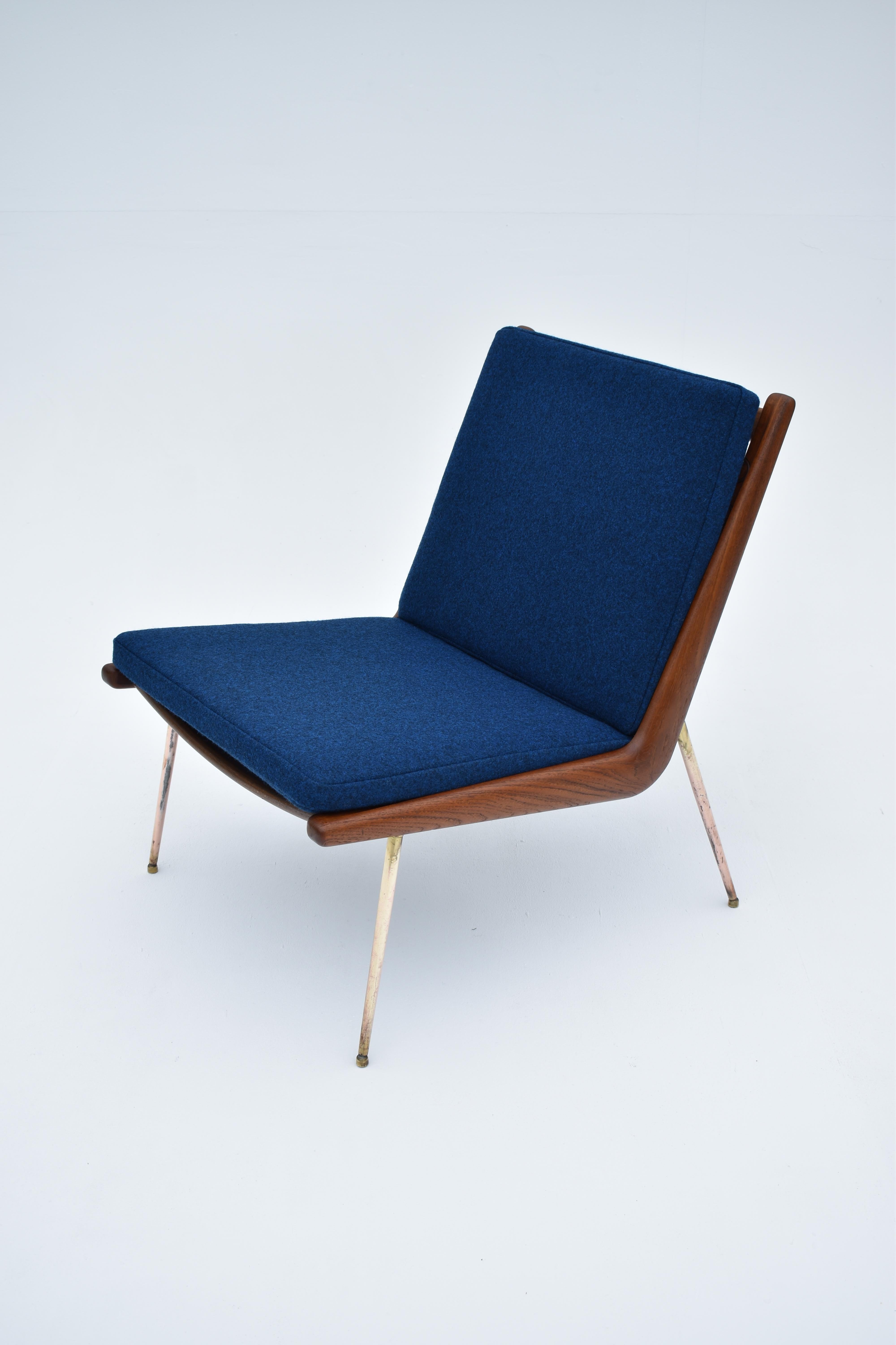 Peter Hvidt & Orla Molgaard Nielsen Boomerang Chair For France & Daverkosen In Good Condition For Sale In Shepperton, Surrey