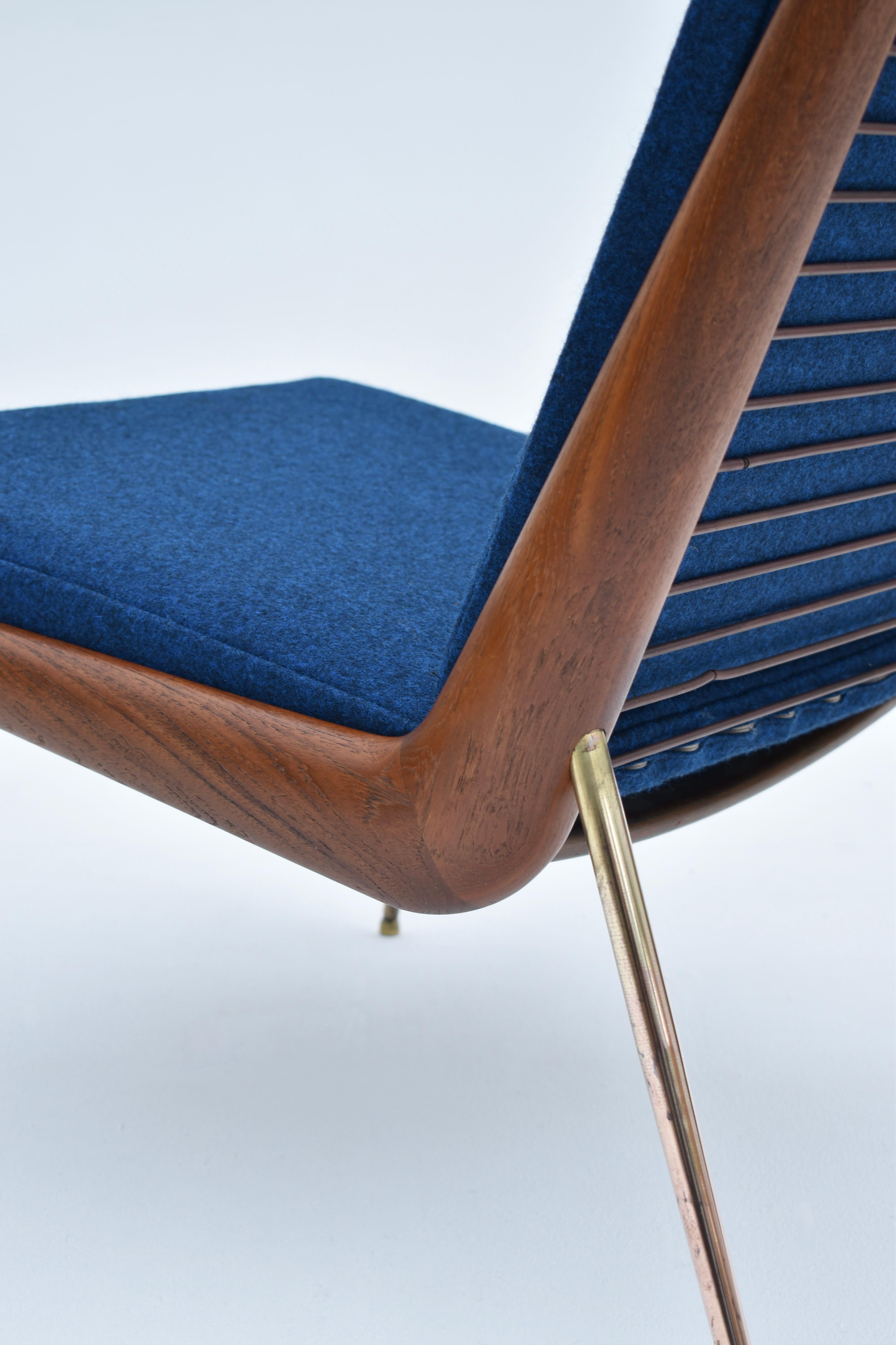 Peter Hvidt & Orla Molgaard Nielsen Boomerang Chair For France & Daverkosen For Sale 1