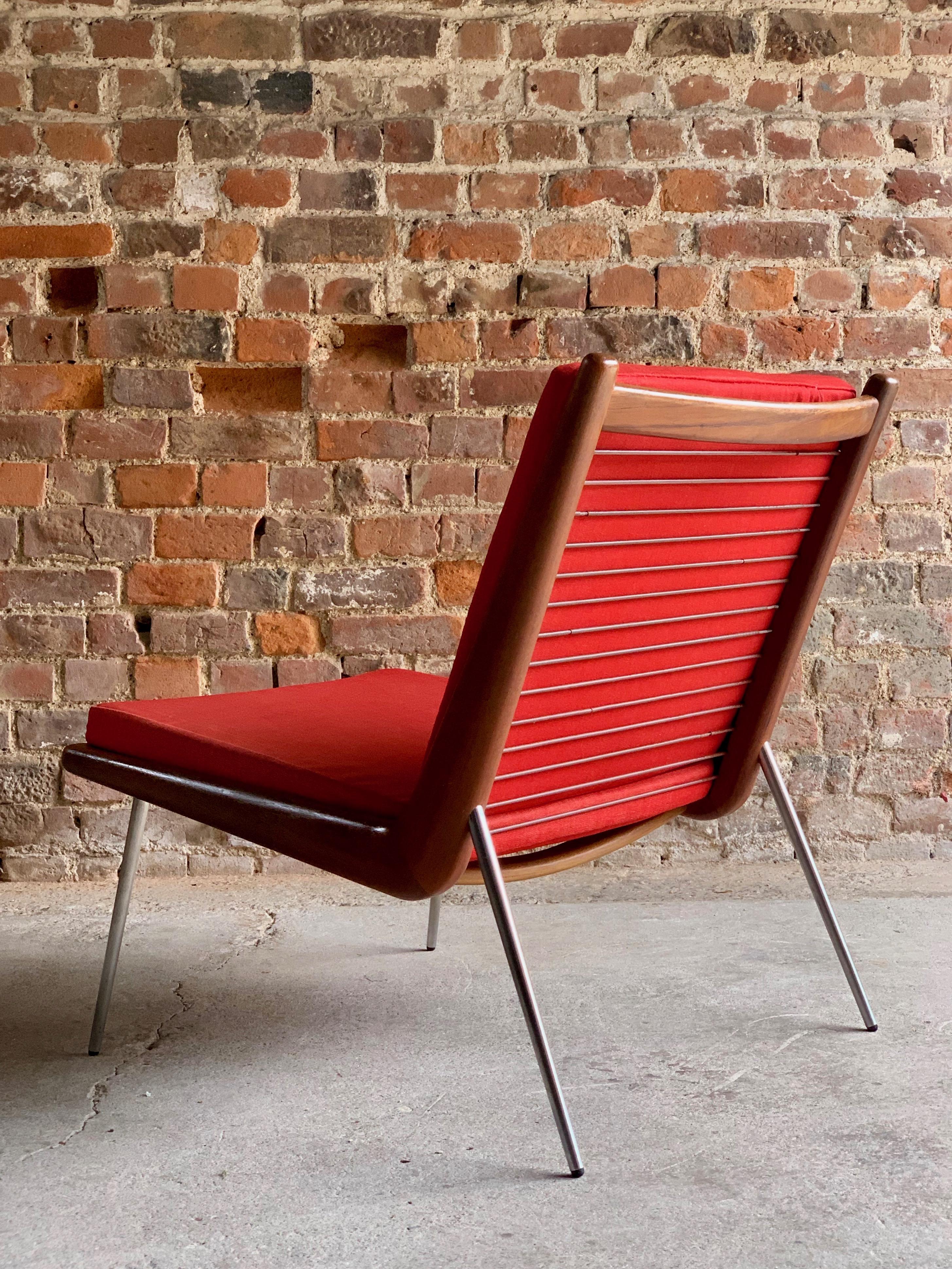 Teak Peter Hvidt & Orla Molgaard Nielsen Boomerang Chair Manufactured by France & Son