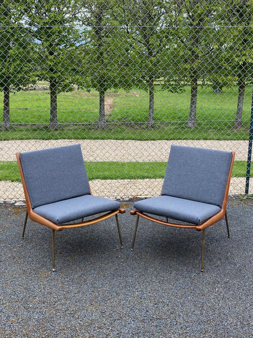 Peter Hvidt & Orla Molgaard-Nielsen Boomerang Chairs FD134 by France & Son, 1955 6
