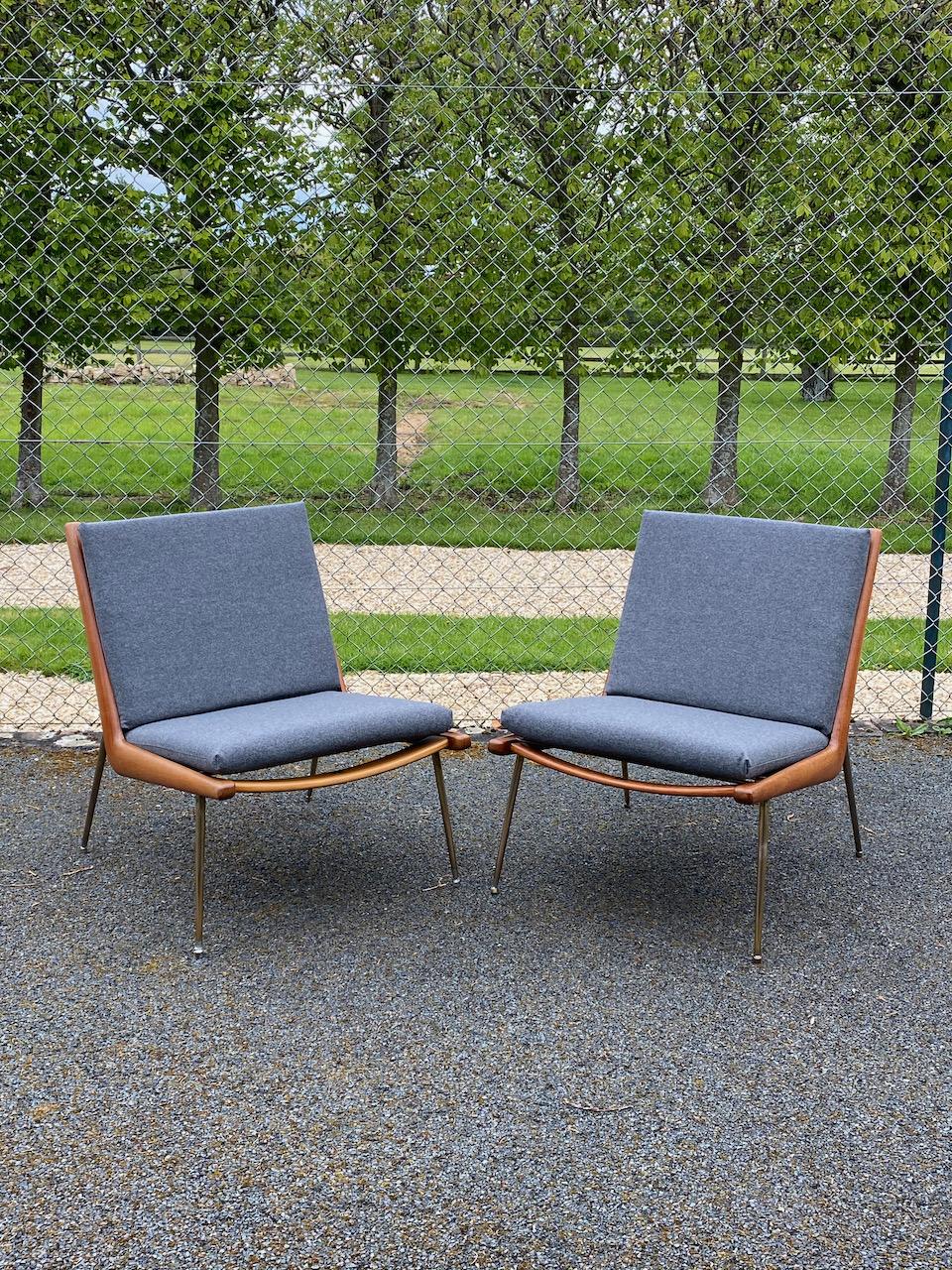 Peter Hvidt & Orla Molgaard-Nielsen Boomerang Chairs FD134 by France & Son, 1955 7
