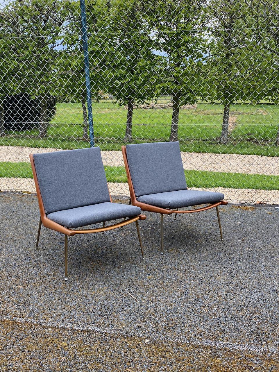 Peter Hvidt & Orla Molgaard-Nielsen Boomerang Chairs FD134 by France & Son, 1955 8