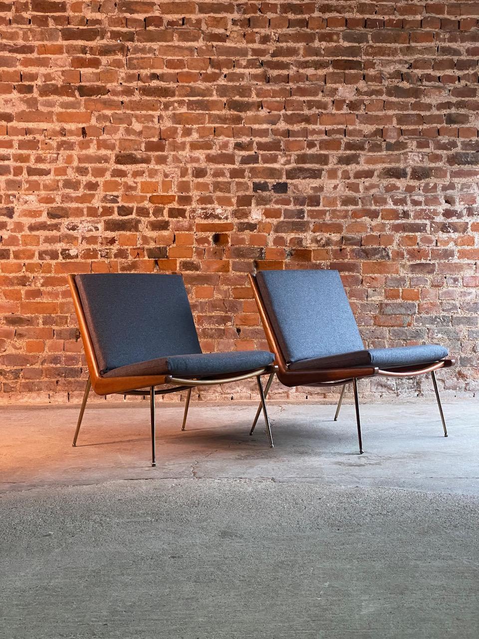 Mid-Century Modern Peter Hvidt & Orla Molgaard-Nielsen Boomerang Chairs FD134 by France & Son, 1955