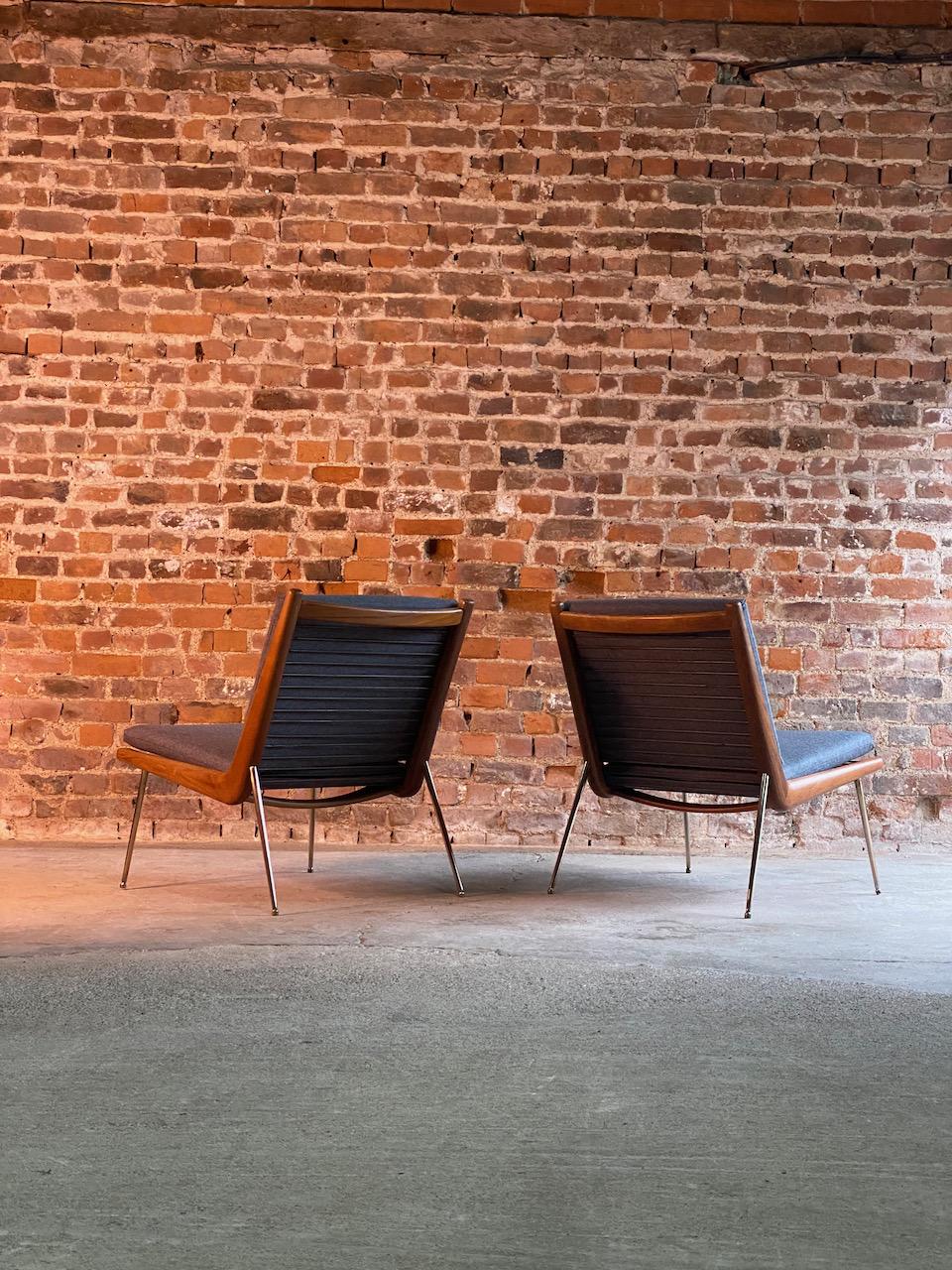 20th Century Peter Hvidt & Orla Molgaard-Nielsen Boomerang Chairs FD134 by France & Son, 1955