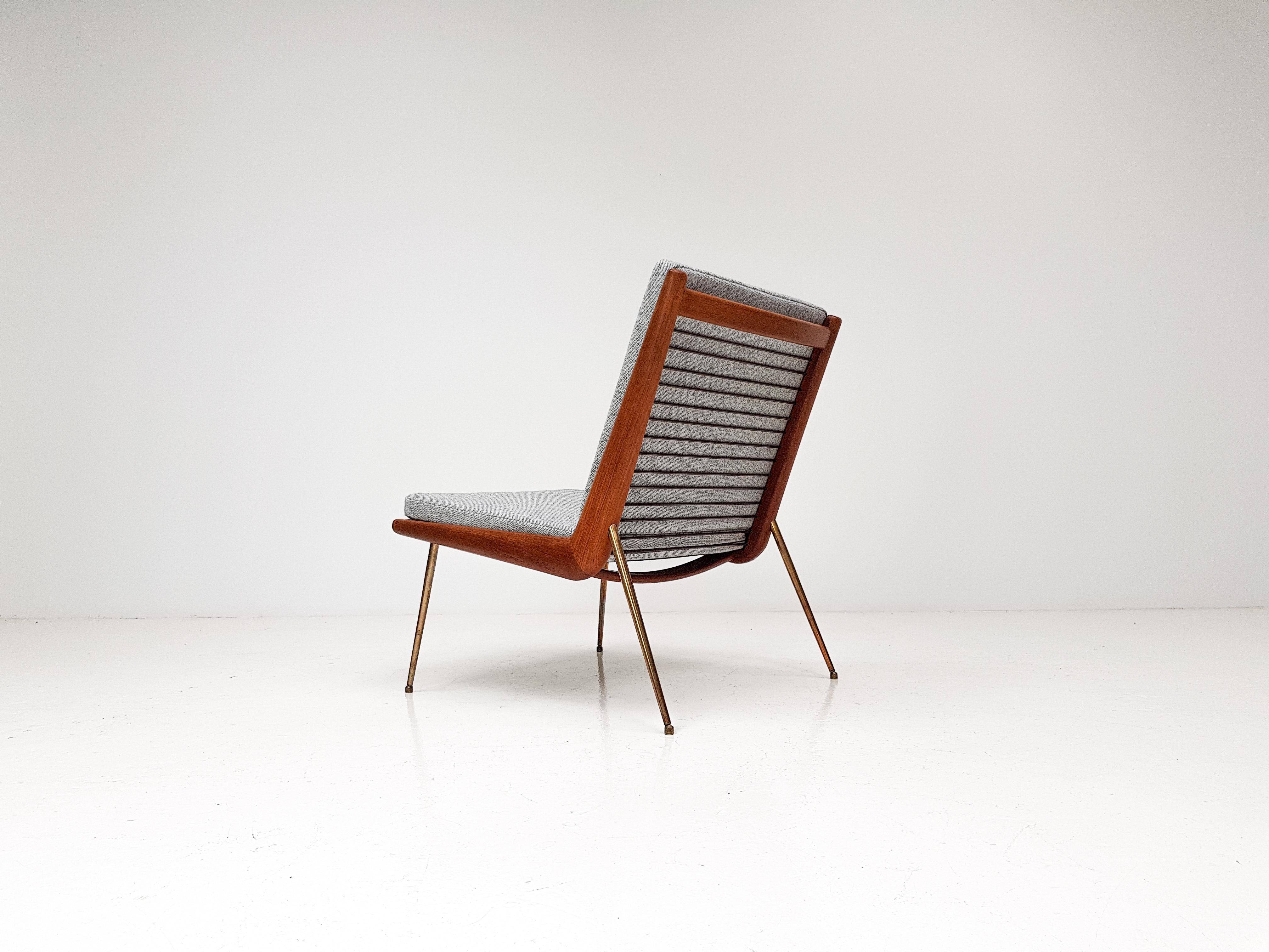 Peter Hvidt & Orla Molgaard-Nielsen Boomerang FD-134 Lounge Chair, Denmark 1