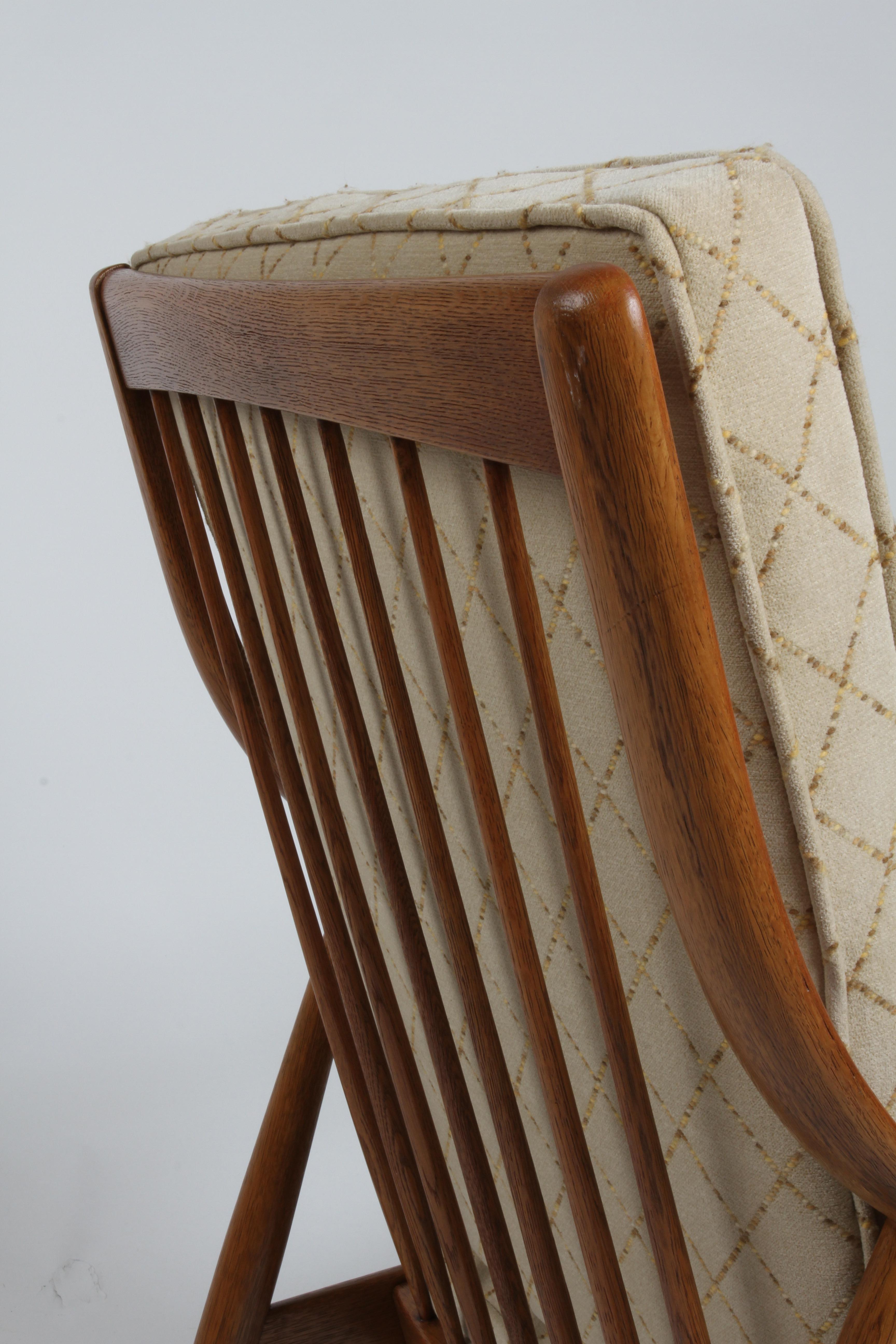 Peter Hvidt & Orla Molgaard Nielsen Danish Modern High Back Lounge Chair FD-145 For Sale 1