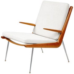 Peter Hvidt & Chaise Boomerang FD-135 d'Orla Molgaard-Nielsen:: vers 1959