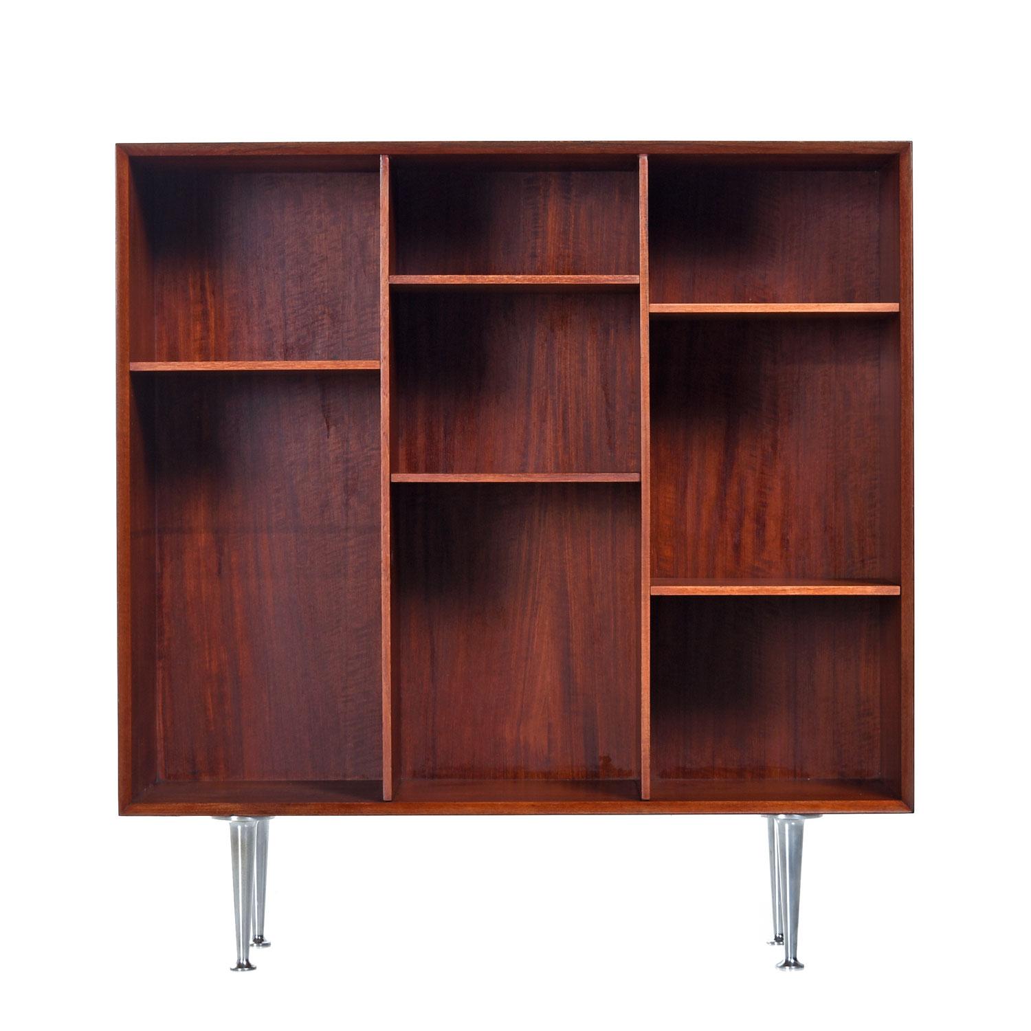 Scandinavian Modern Peter Hvidt & Orla Molgaard-Nielsen for John Stuart Solid Teak Bookcase Cabinet