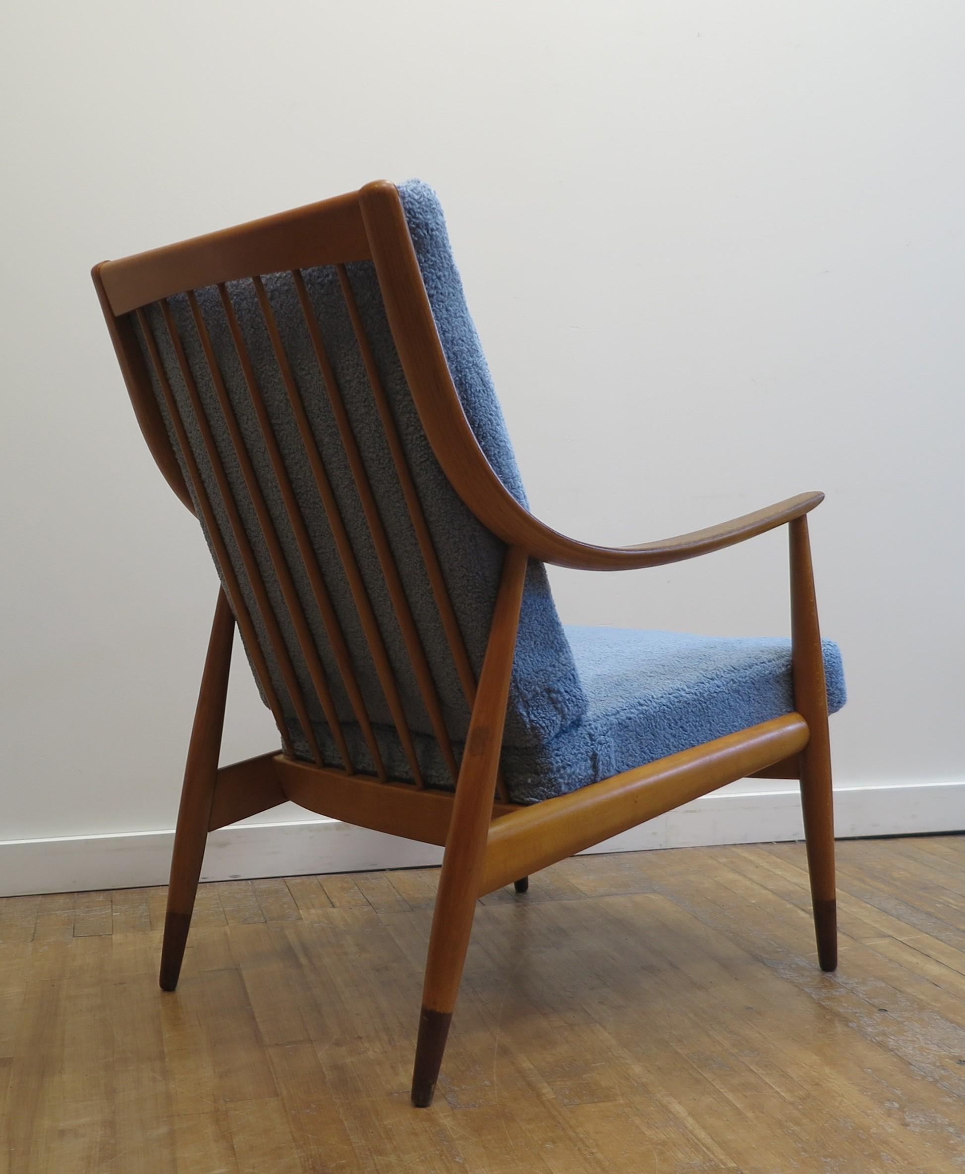 Danish Peter Hvidt & Orla Molgaard Nielsen Lounge Chair FD-145 For Sale